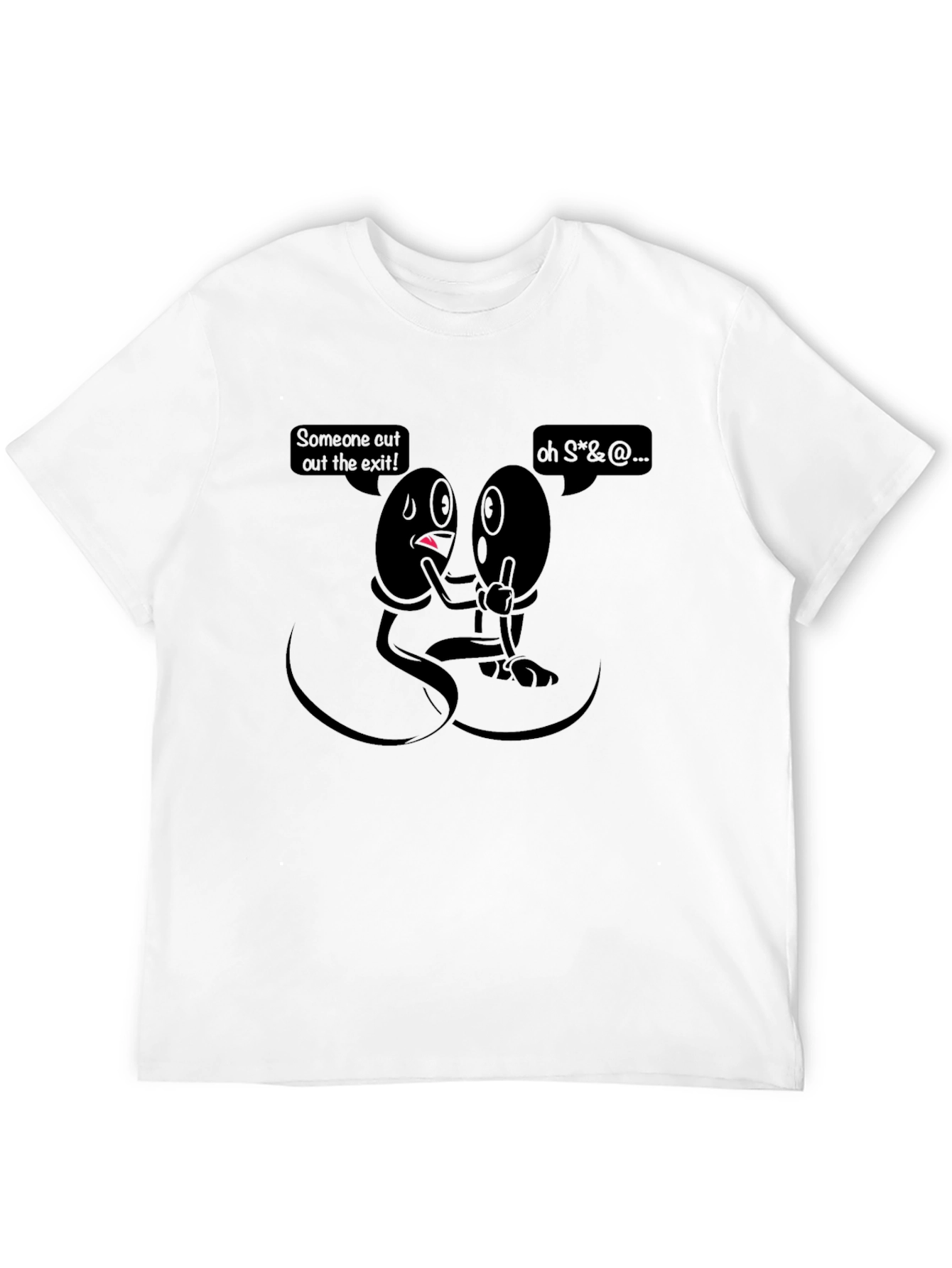 Humorous Anatomy T-Shirt - The Exit!