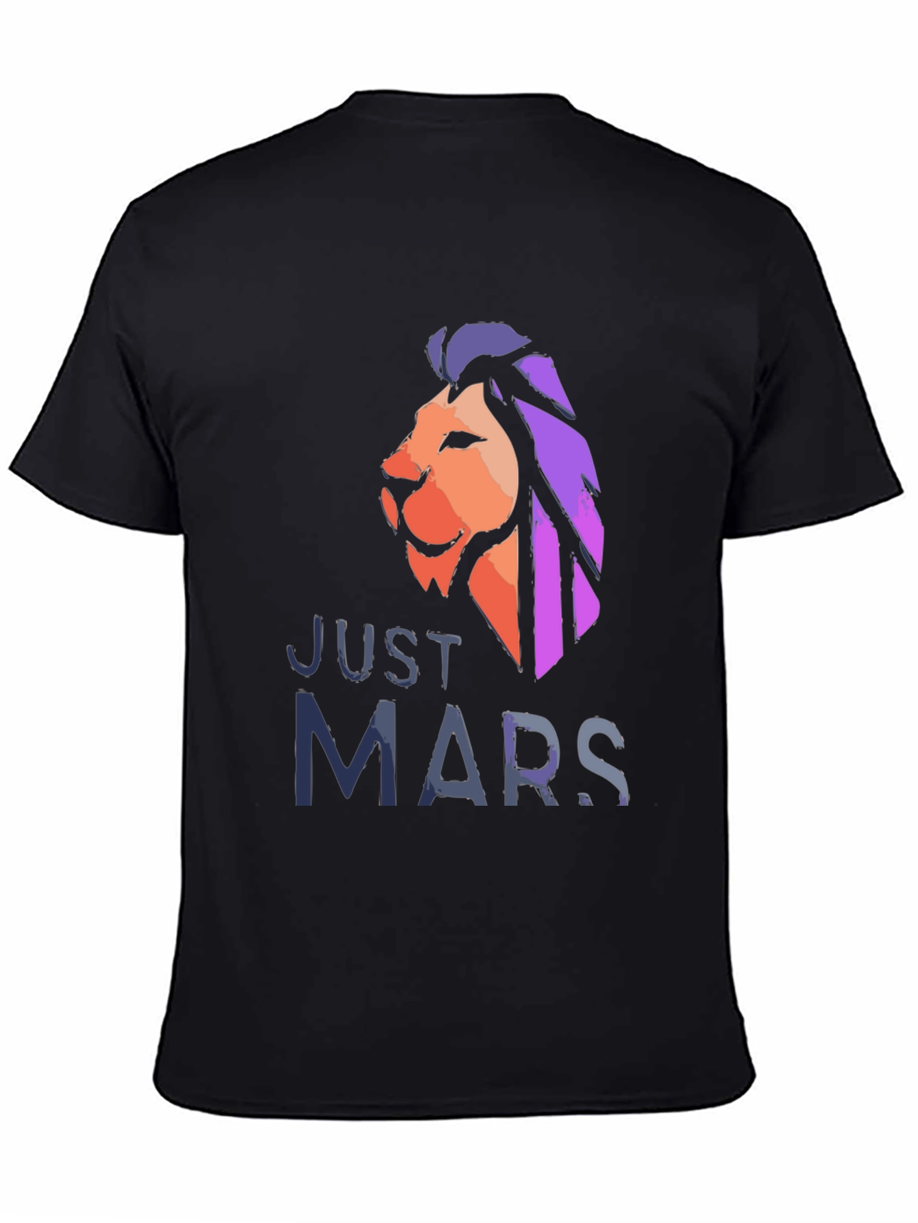 Just Mars Lion Graphic Tee - Black