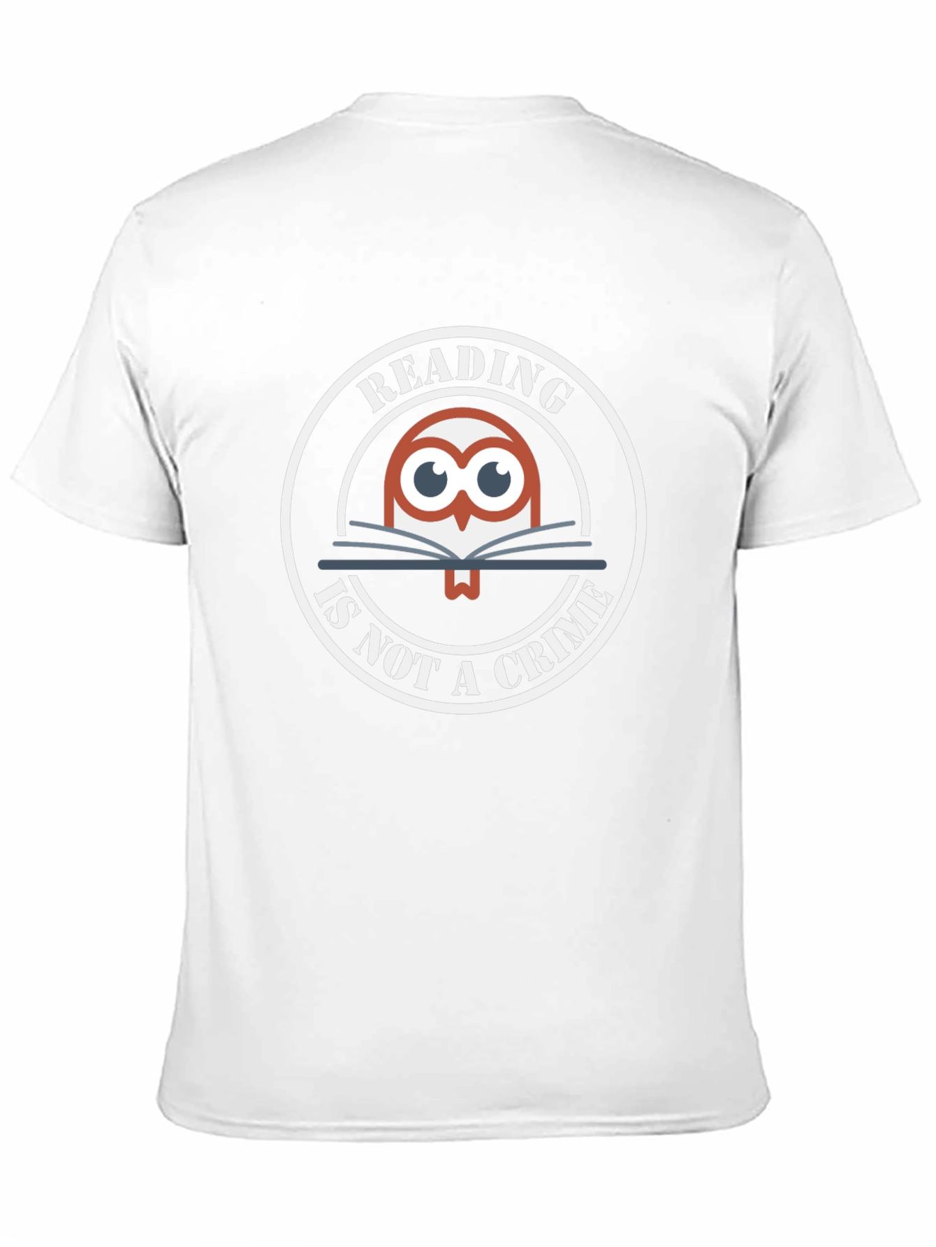 Reading Is Not A Crime Owl Graphic T-Shirt