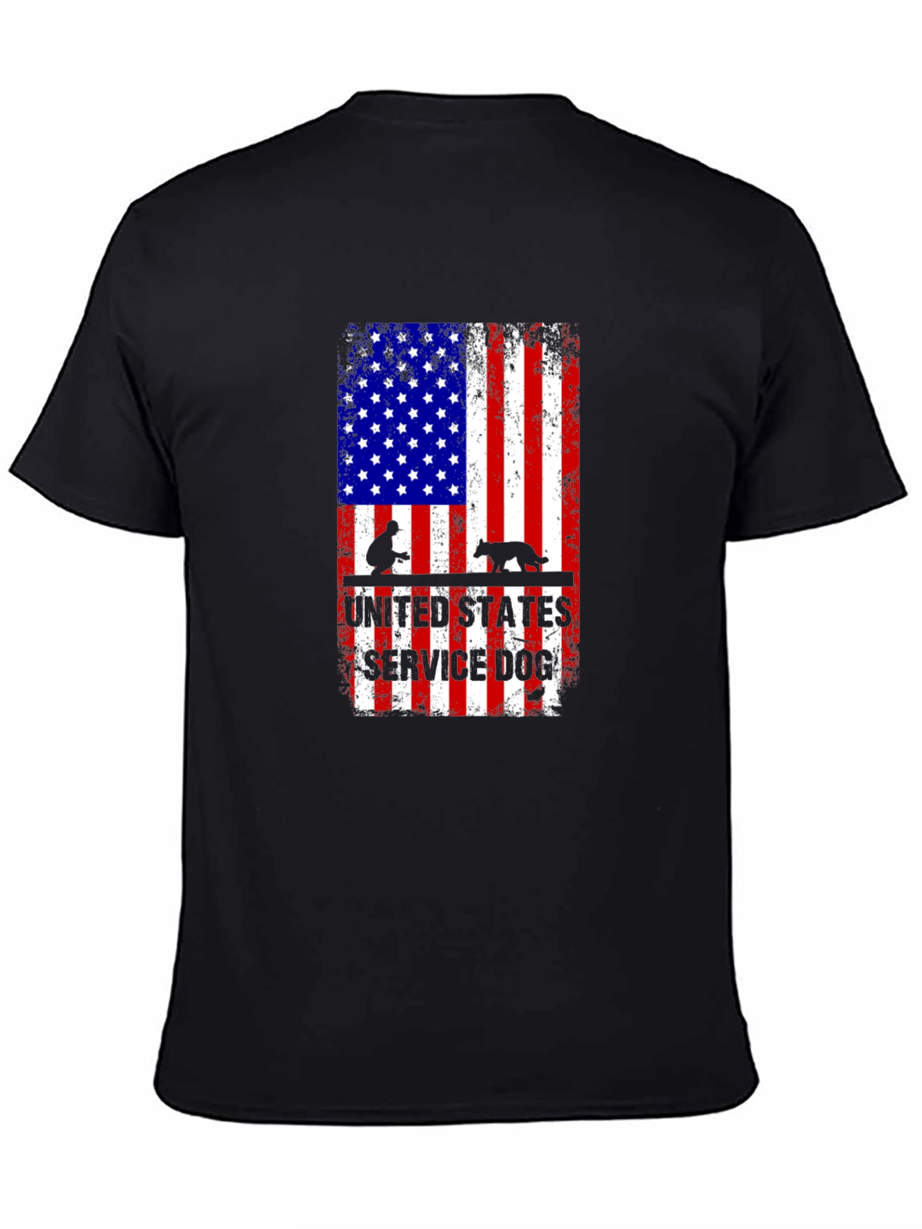 United States Service Dog Flag T-Shirt