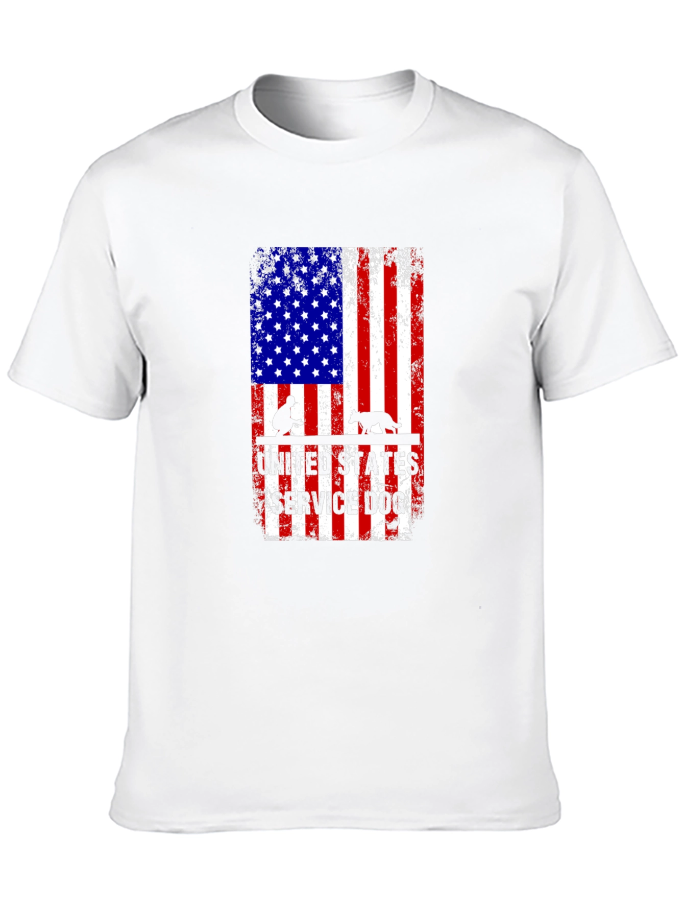 United States Service Dog Flag T-Shirt