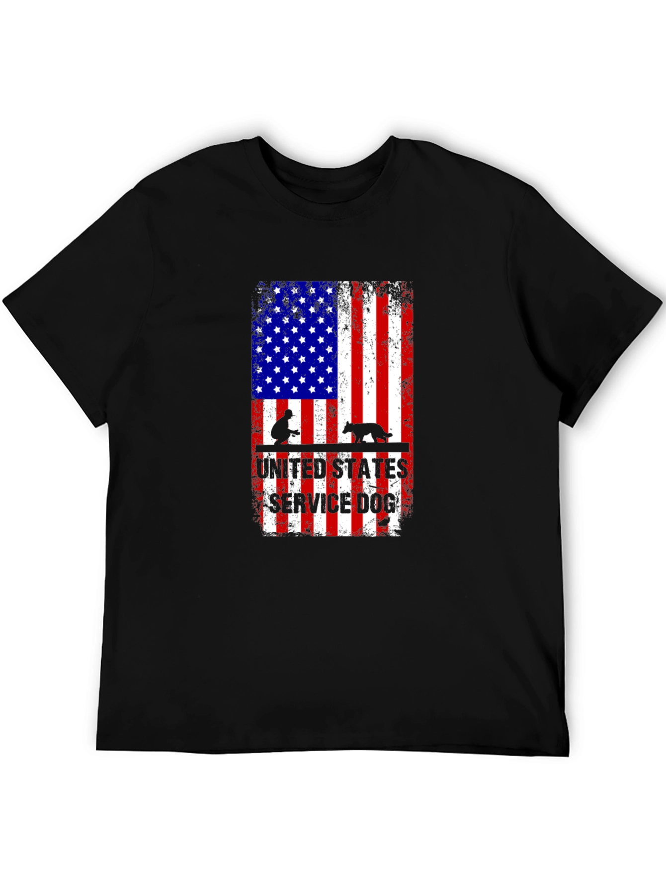 United States Service Dog Flag T-Shirt