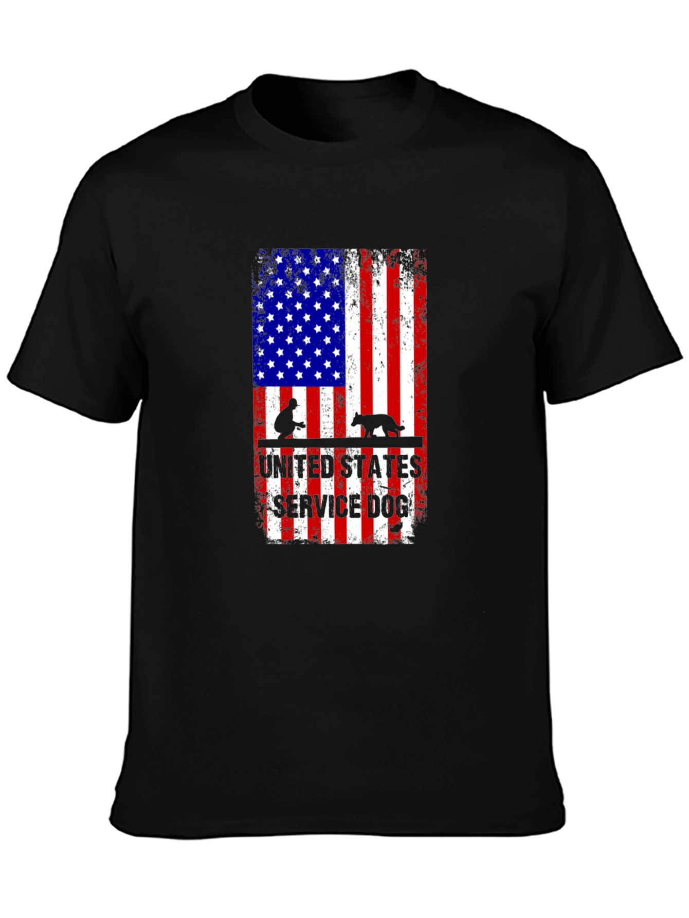 United States Service Dog Flag T-Shirt