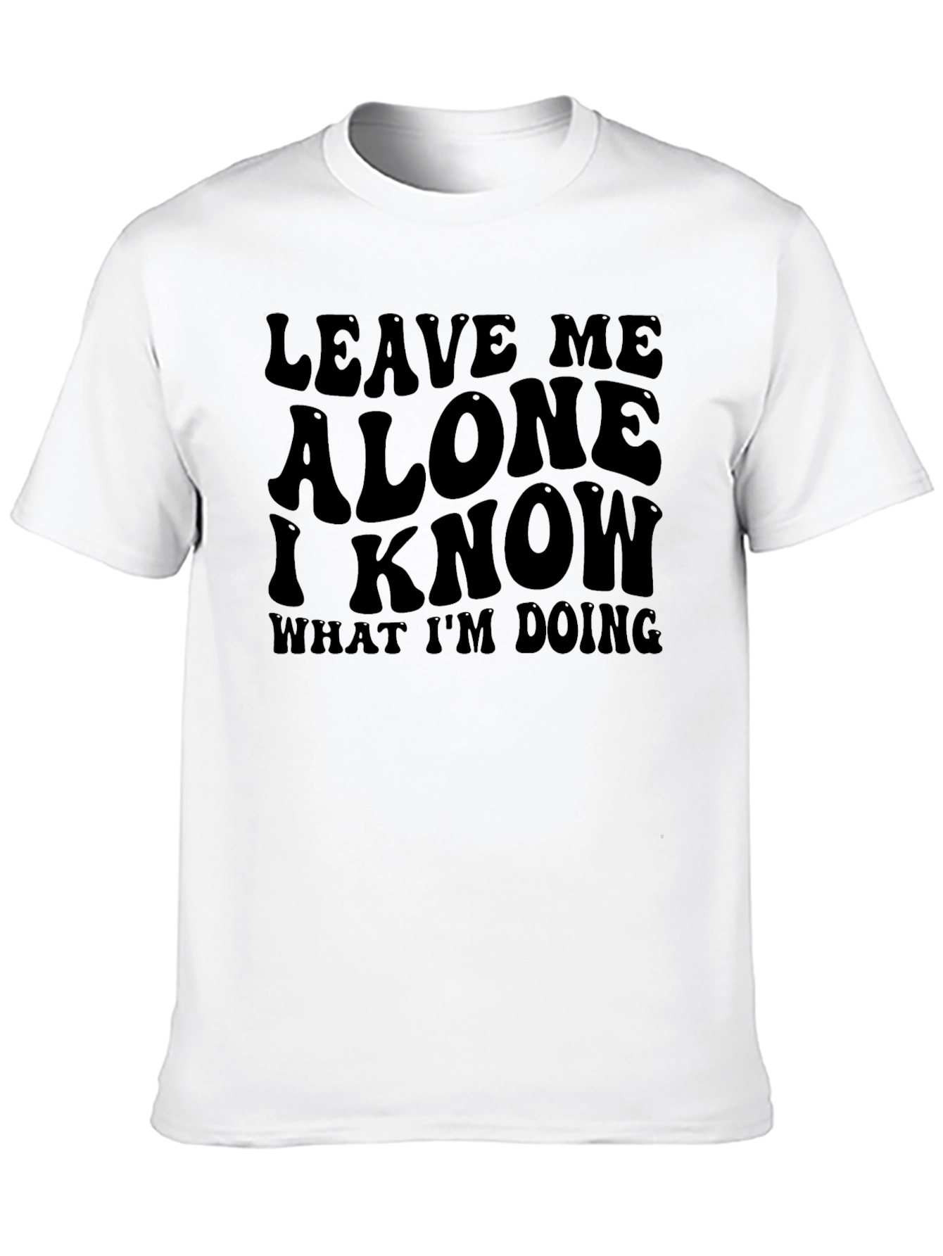 Leave Me Alone Graphic Tee - Black