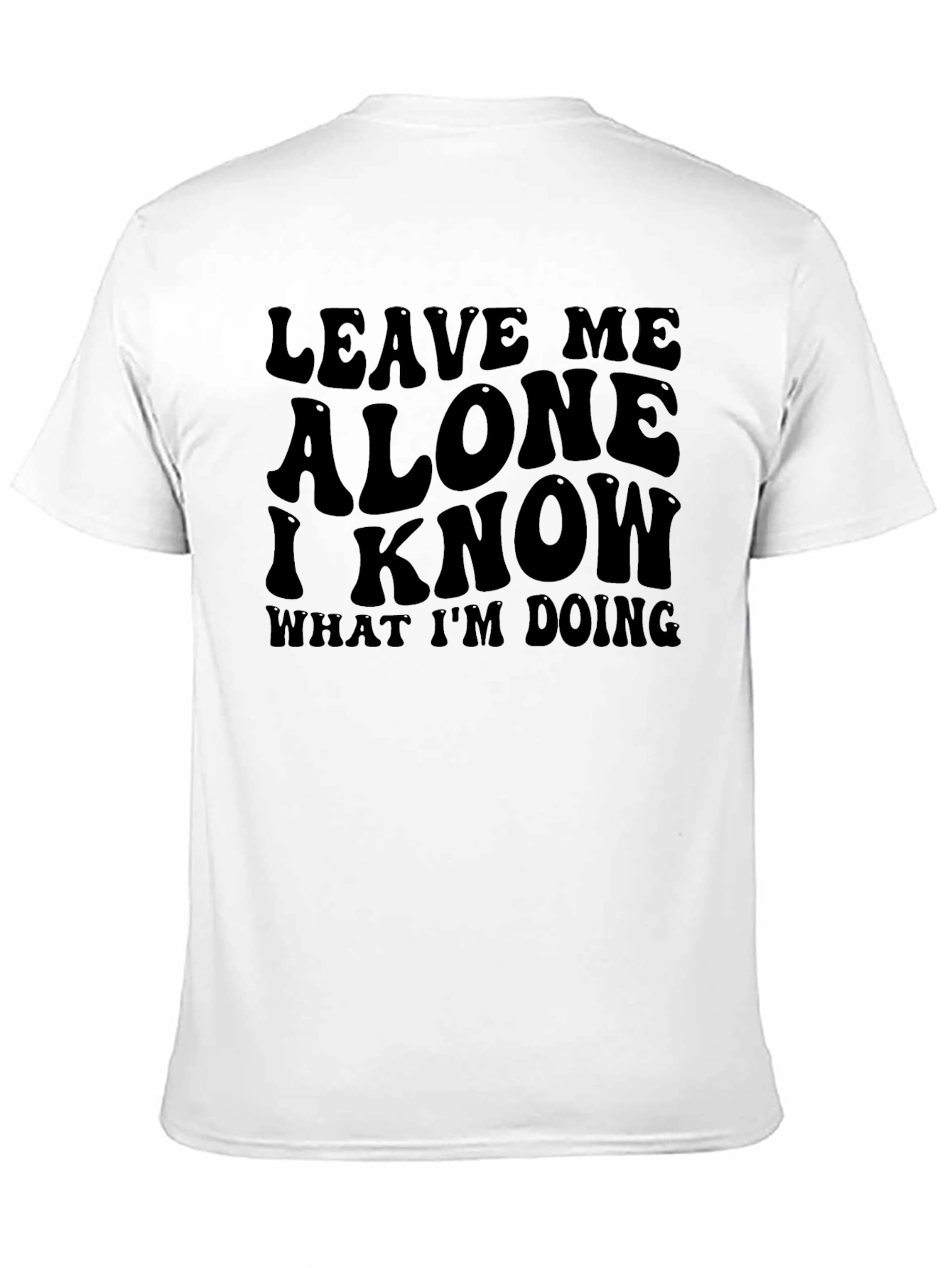 Leave Me Alone Graphic Tee - Black