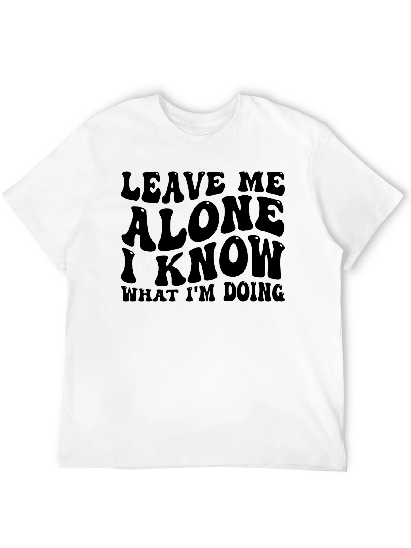 Leave Me Alone Graphic Tee - Black