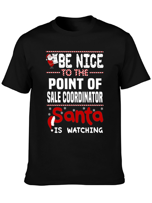Be Nice to the Sale Coordinator Christmas T-Shirt