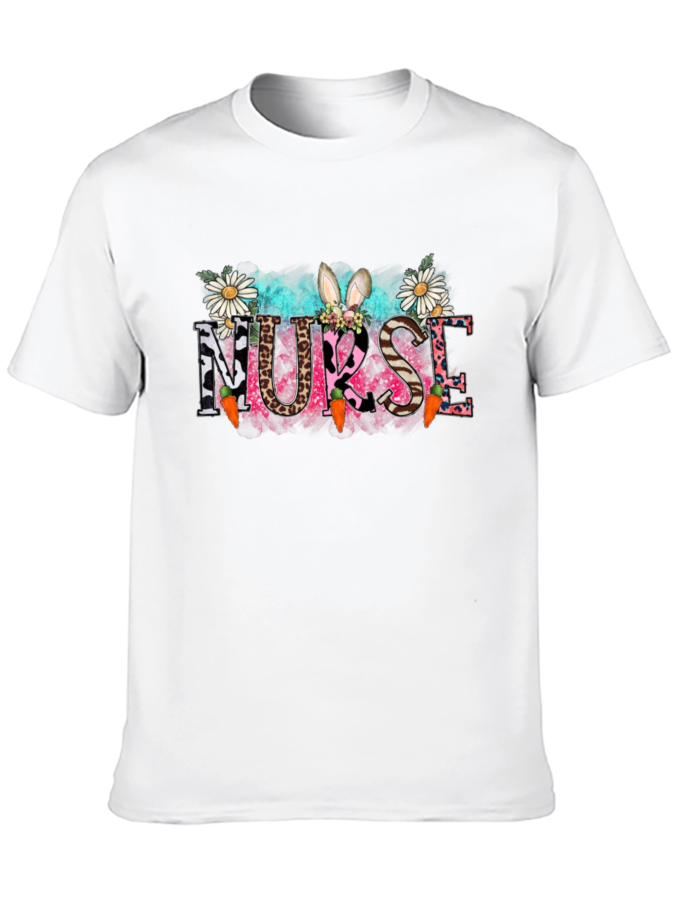 Nurse Easter Bunny Graphic T-Shirt