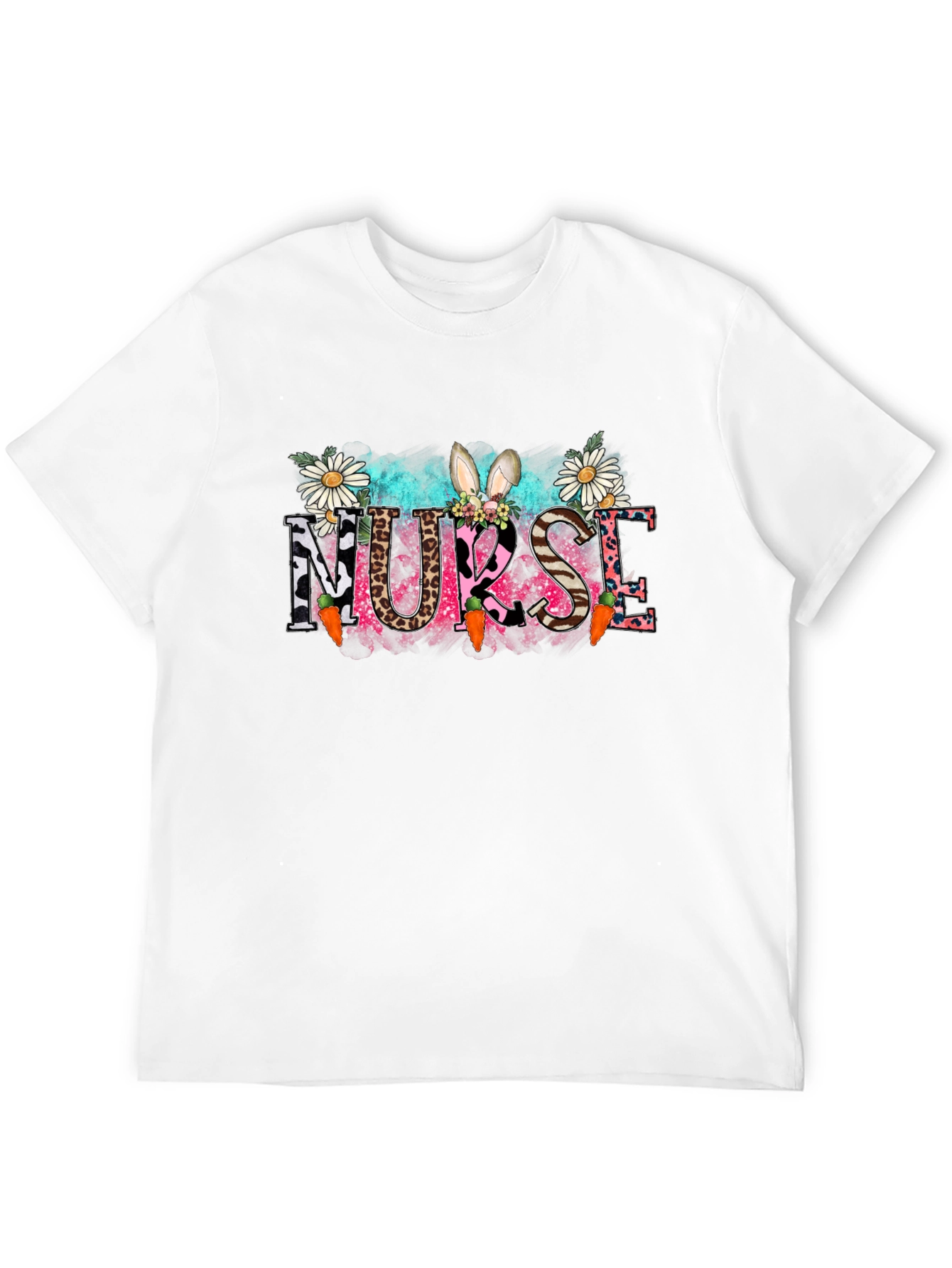 Nurse Easter Bunny Graphic T-Shirt