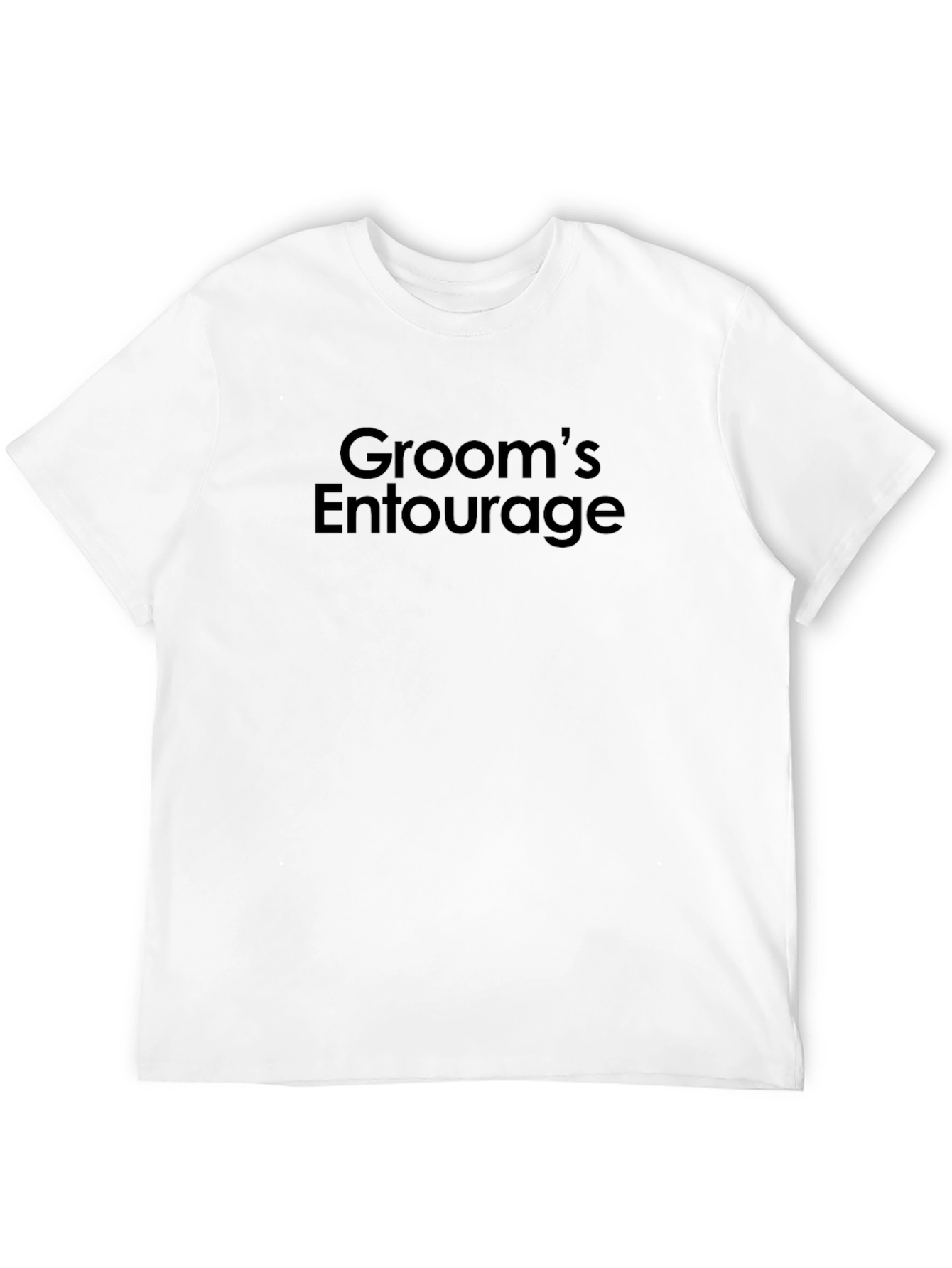 Grooms Entourage Black Crew Neck T-Shirt