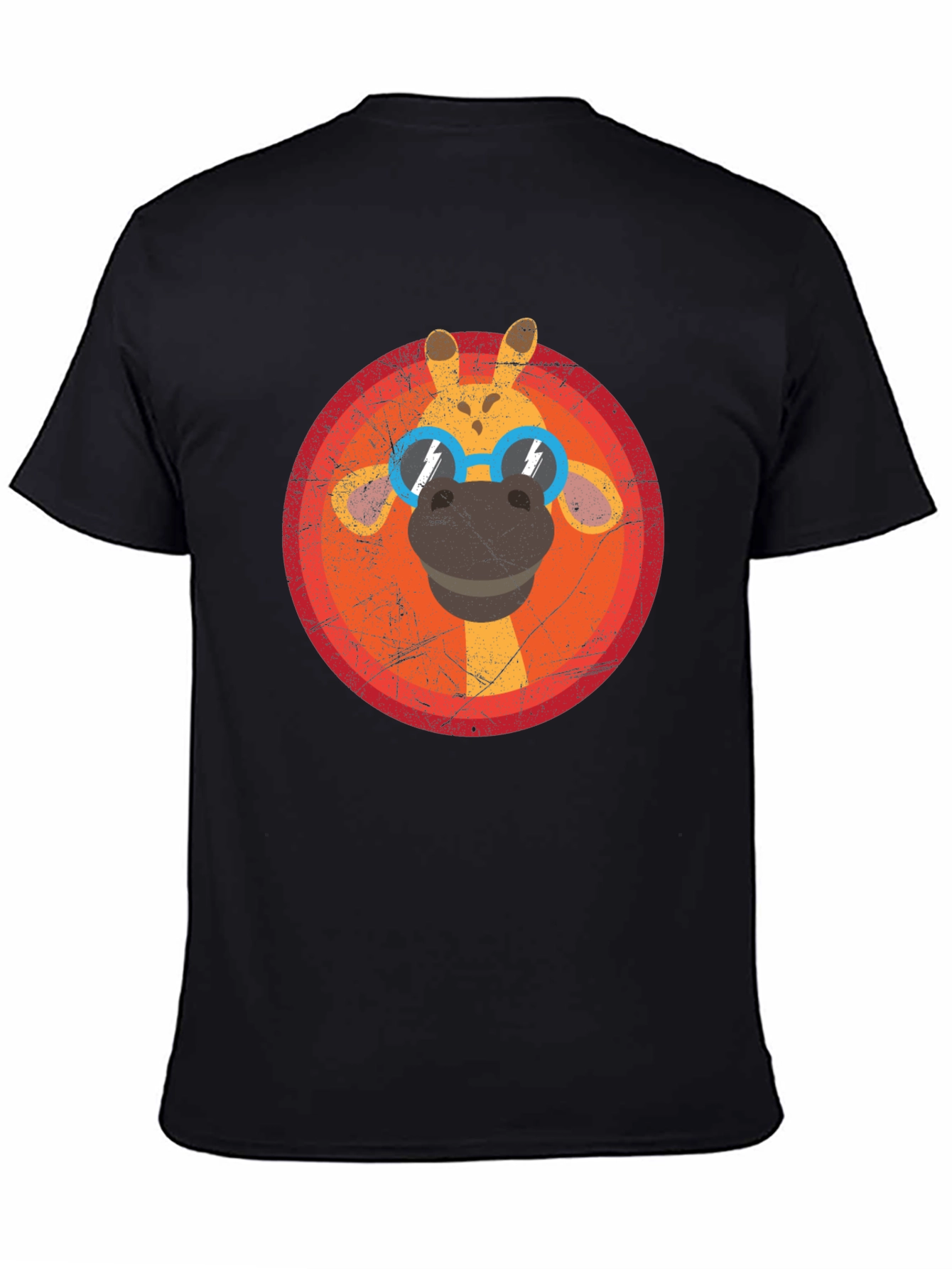 Cool Giraffe Graphic Tee - Unisex Black T-Shirt