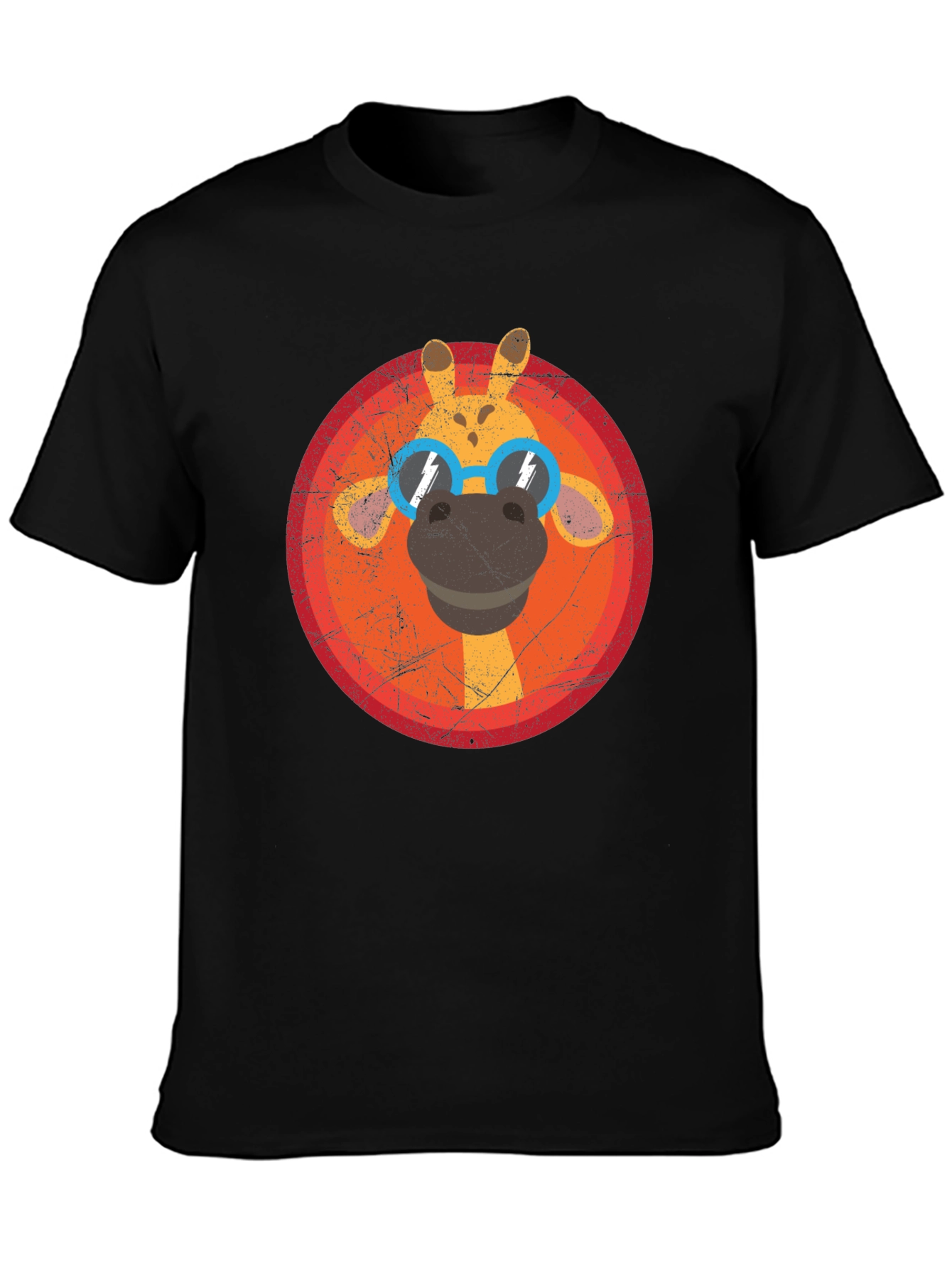 Cool Giraffe Graphic Tee - Unisex Black T-Shirt