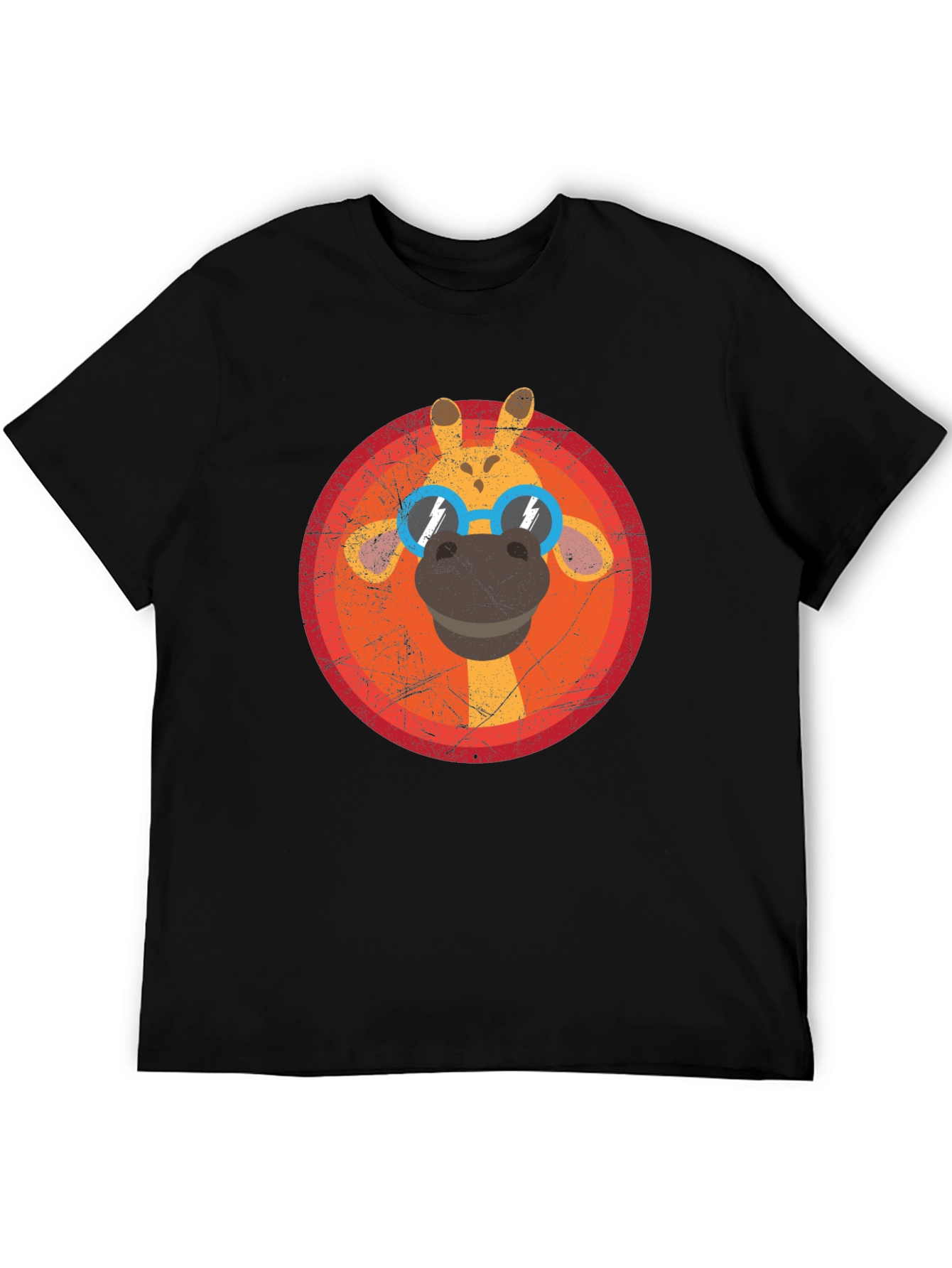 Cool Giraffe Graphic Tee - Unisex Black T-Shirt