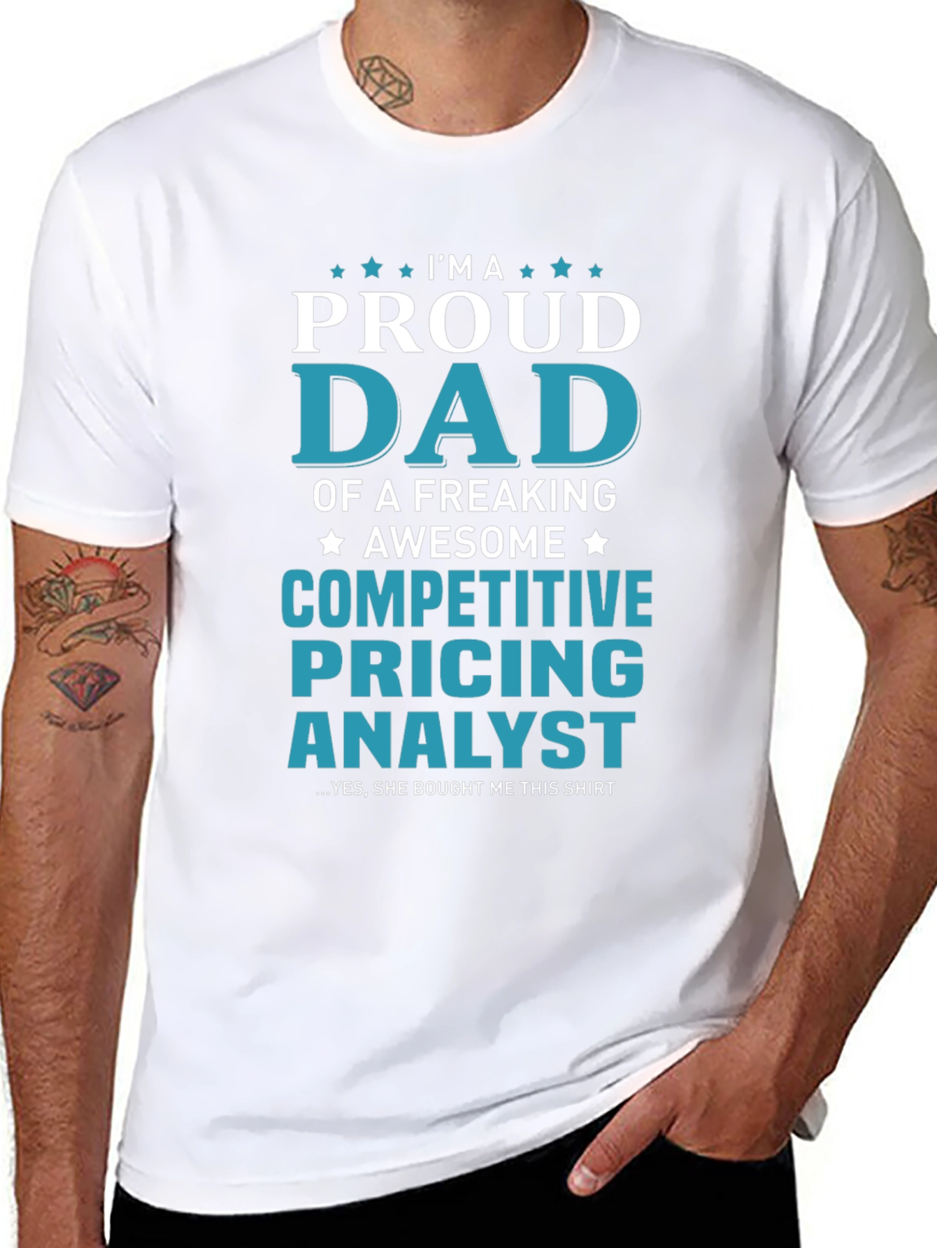Proud Dad Competitive Pricing Analyst T-Shirt