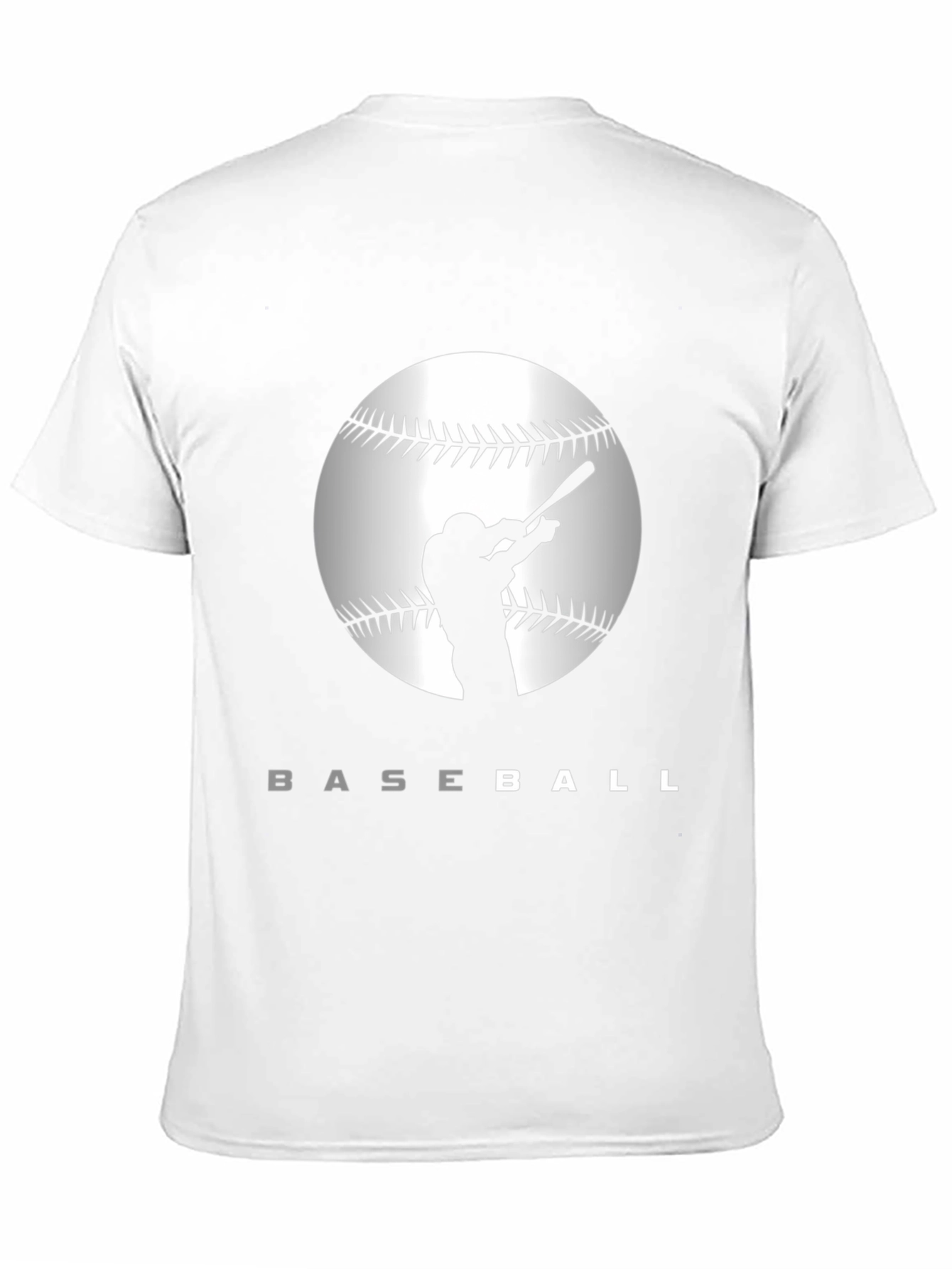 Baseball Silhouette Graphic T-Shirt