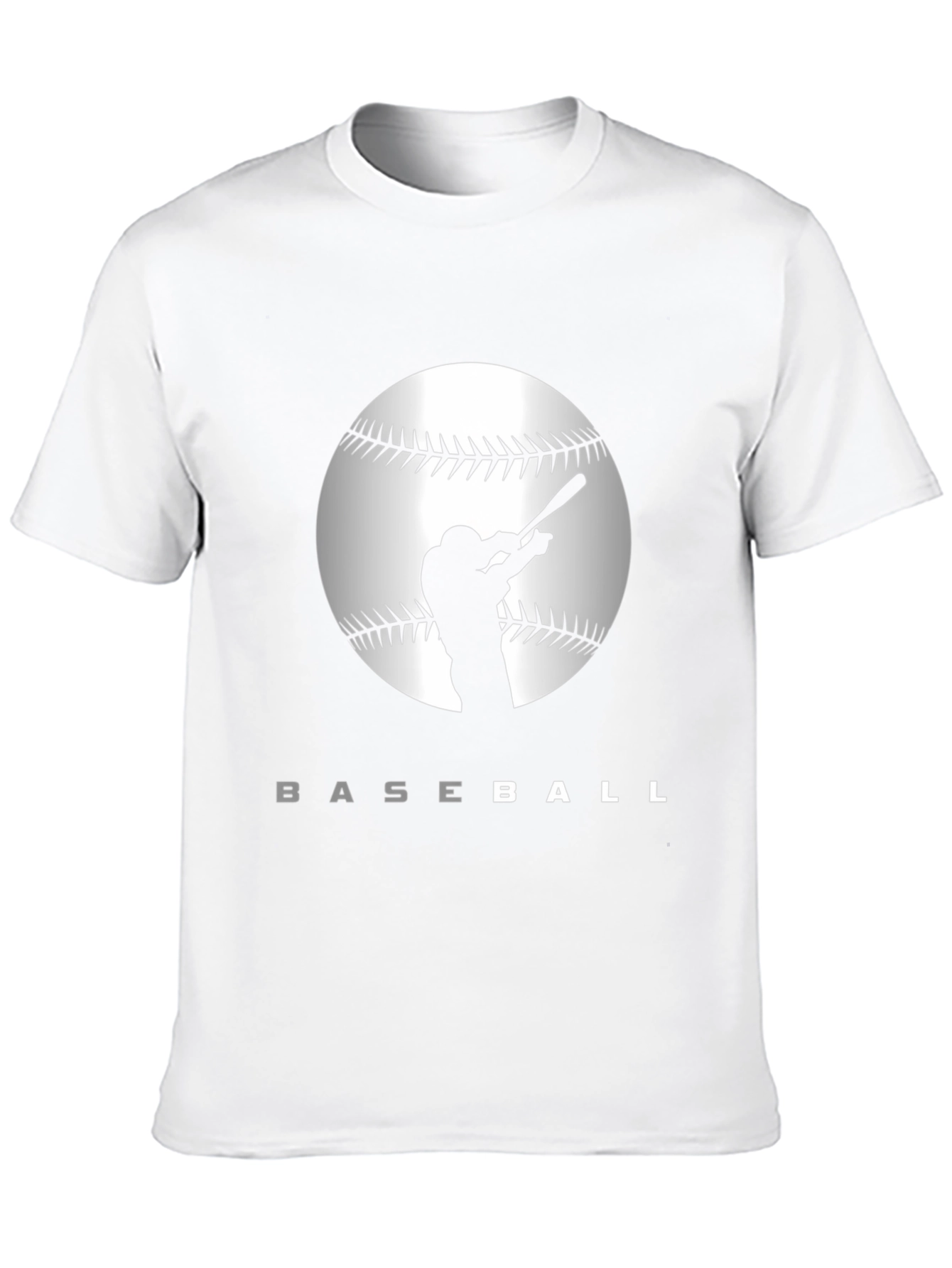 Baseball Silhouette Graphic T-Shirt