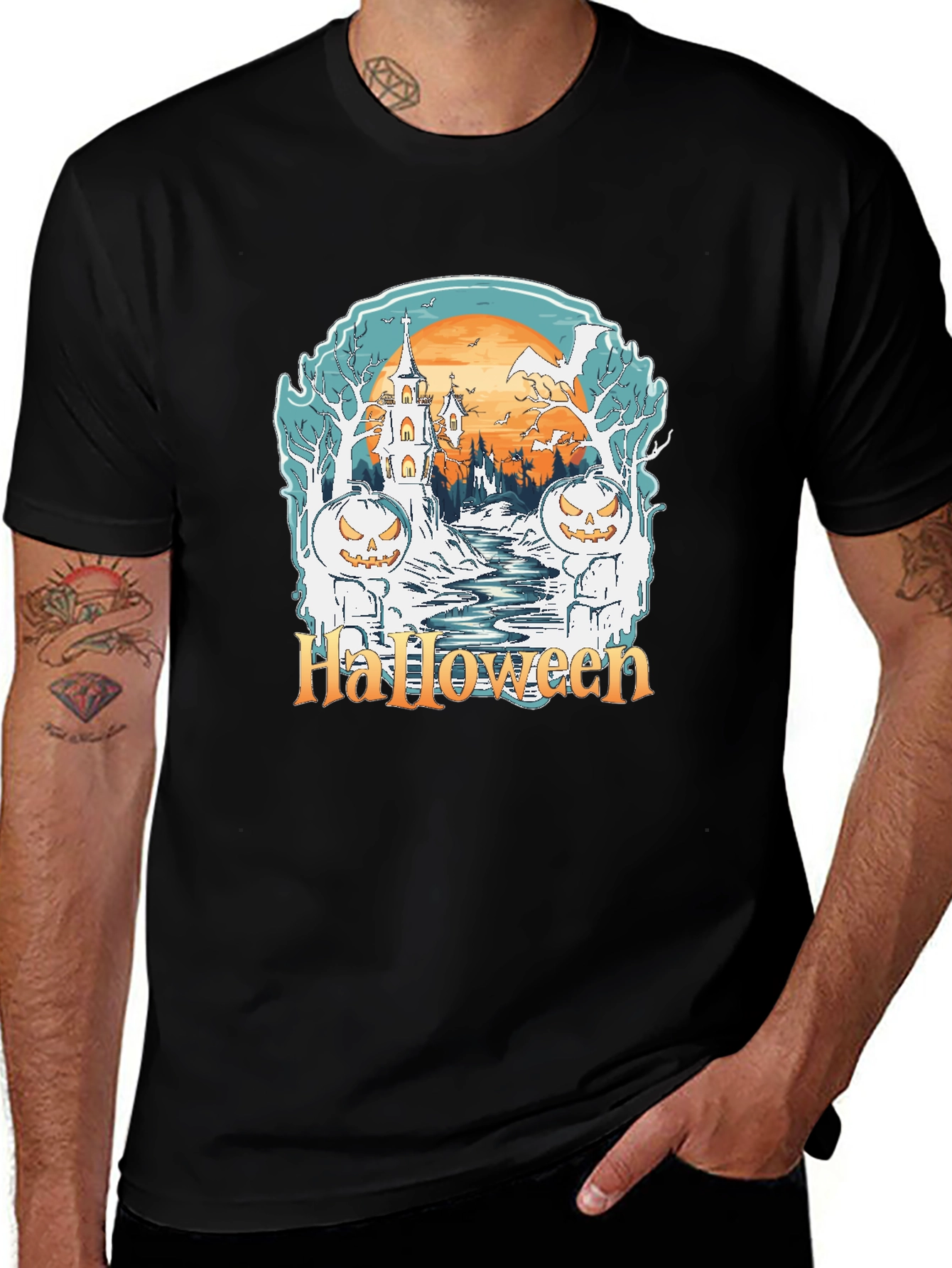 Halloween Graphic Tee - Spooky Season Shirt
