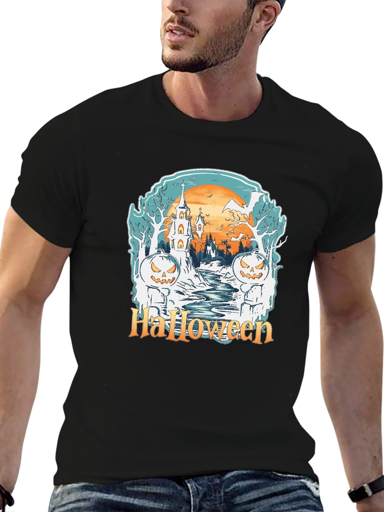 Halloween Graphic Tee - Spooky Season Shirt