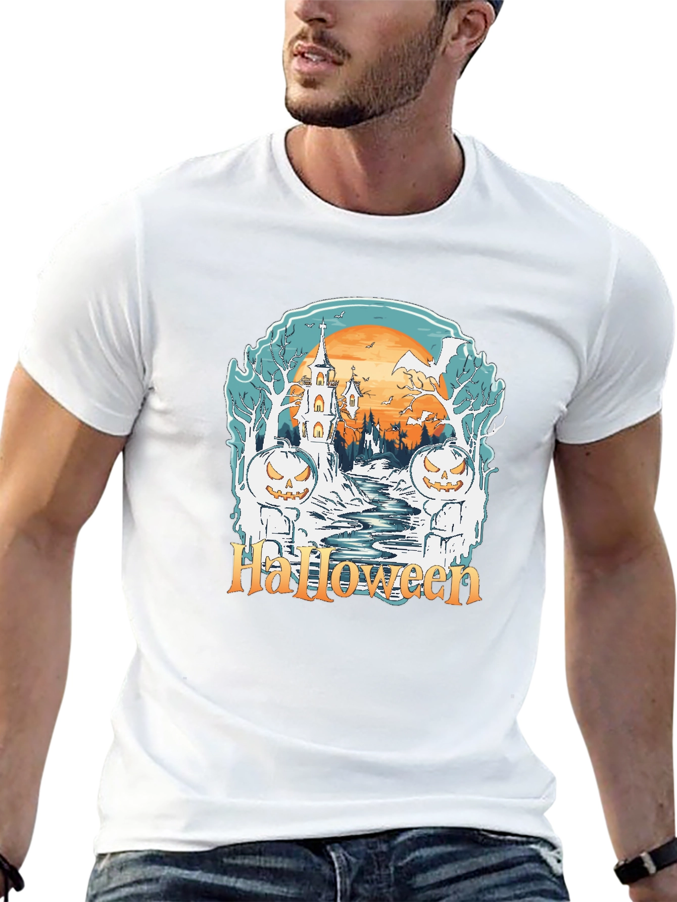 Halloween Graphic Tee - Spooky Season Shirt