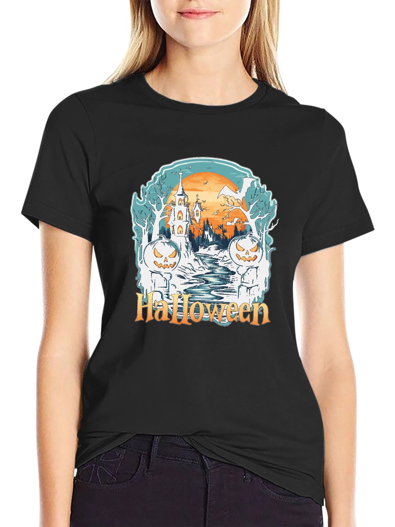 Halloween Graphic Tee - Spooky Season Shirt