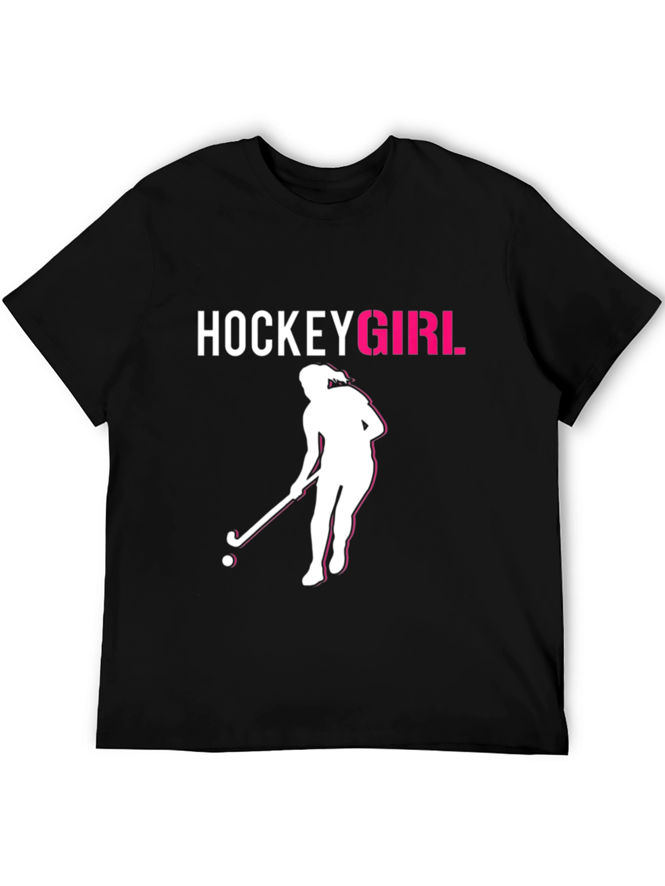 Hockey Girl Graphic Tee - Sporty & Stylish