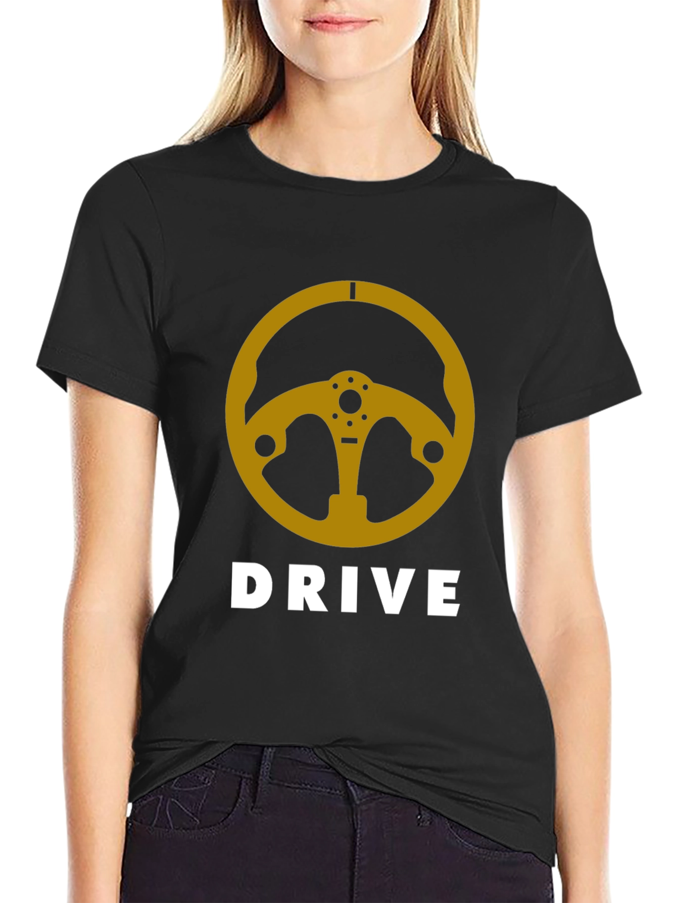 Drive Steering Wheel Graphic Tee - Black