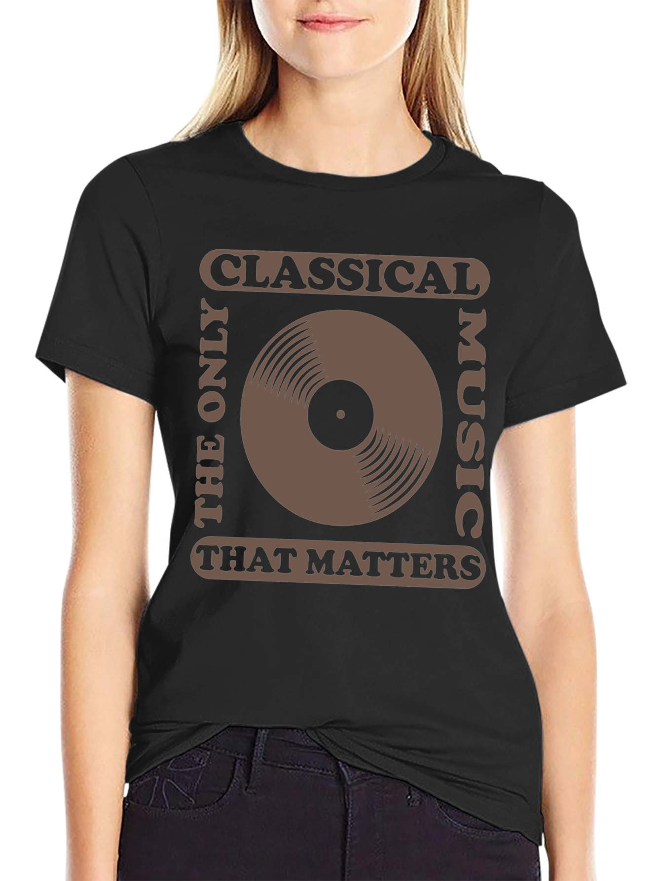 Classical Music Vinyl Record Graphic T-Shirt