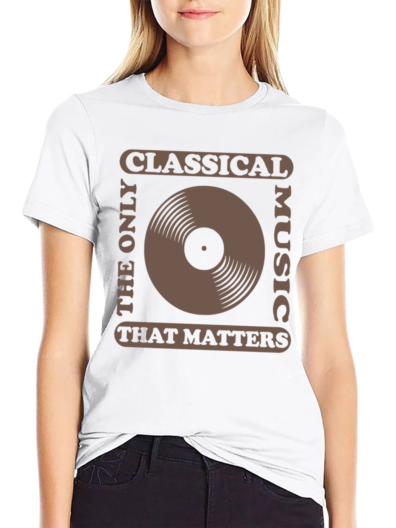 Classical Music Vinyl Record Graphic T-Shirt