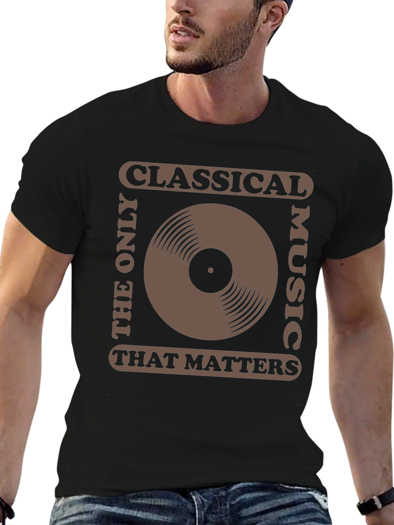 Classical Music Vinyl Record Graphic T-Shirt