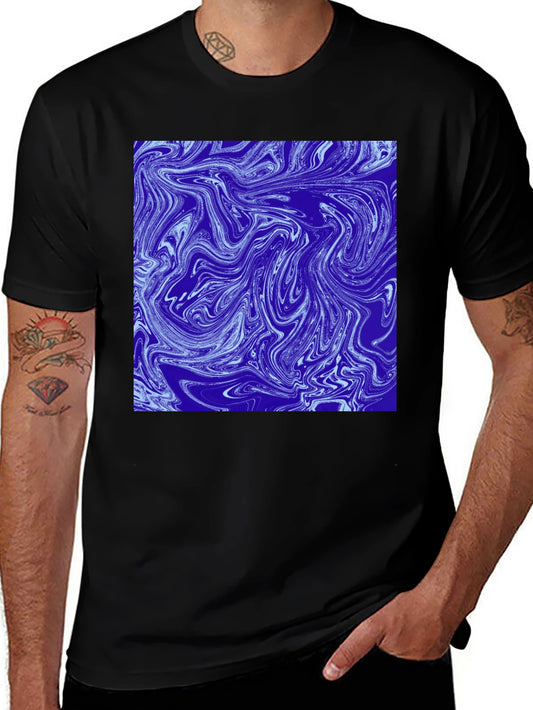 Abstract Swirl Graphic Tee - Modern Art T-Shirt