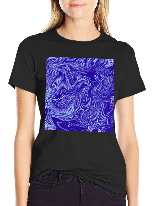 Abstract Swirl Graphic Tee - Modern Art T-Shirt