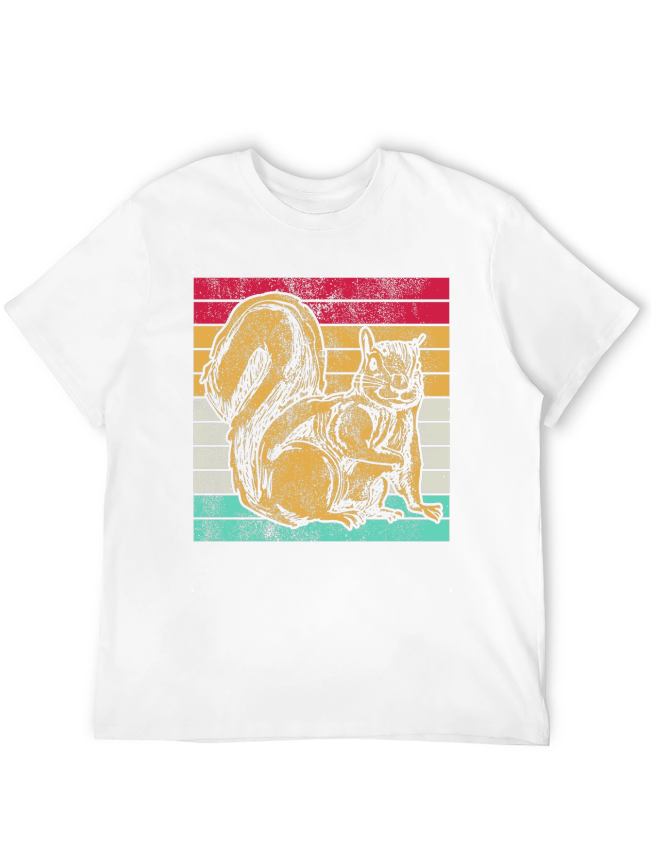 Retro Squirrel Graphic Tee - Classic Fit