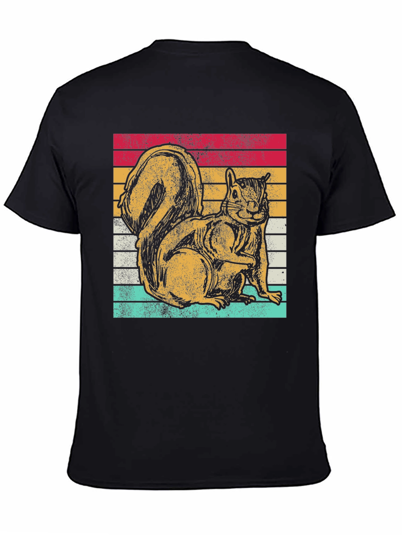 Retro Squirrel Graphic Tee - Classic Fit