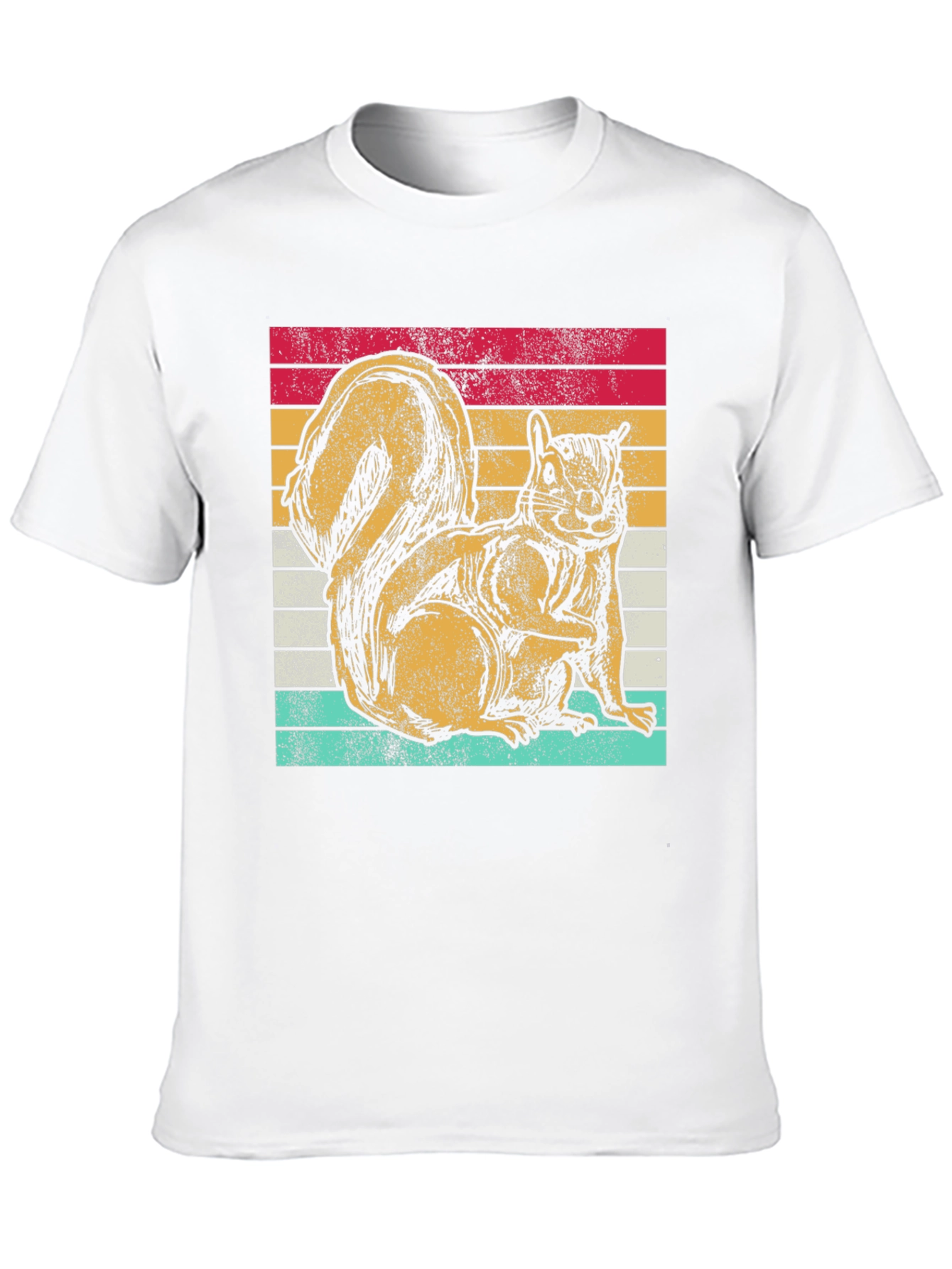 Retro Squirrel Graphic Tee - Classic Fit