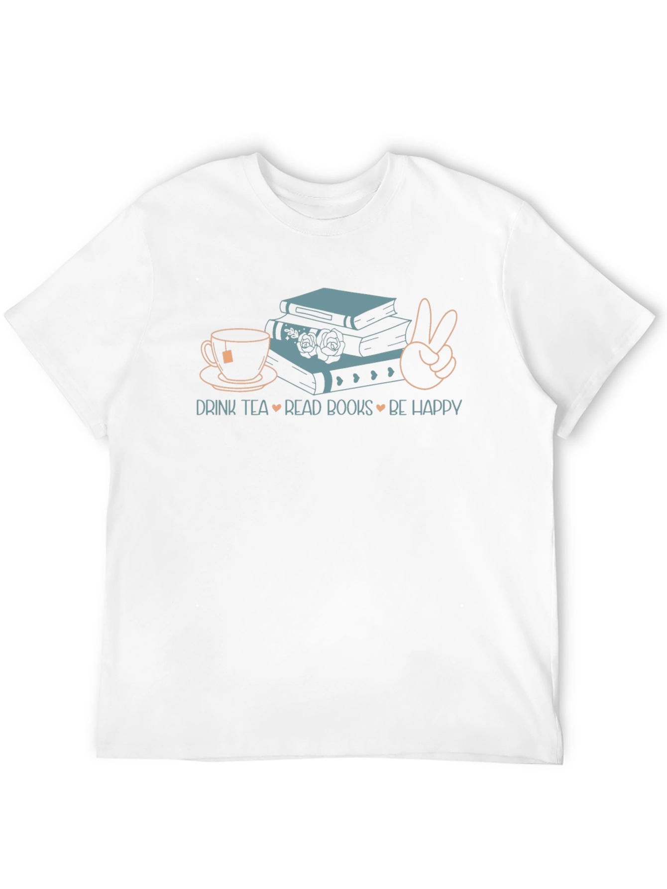 Drink Tea Read Books Be Happy T-Shirt