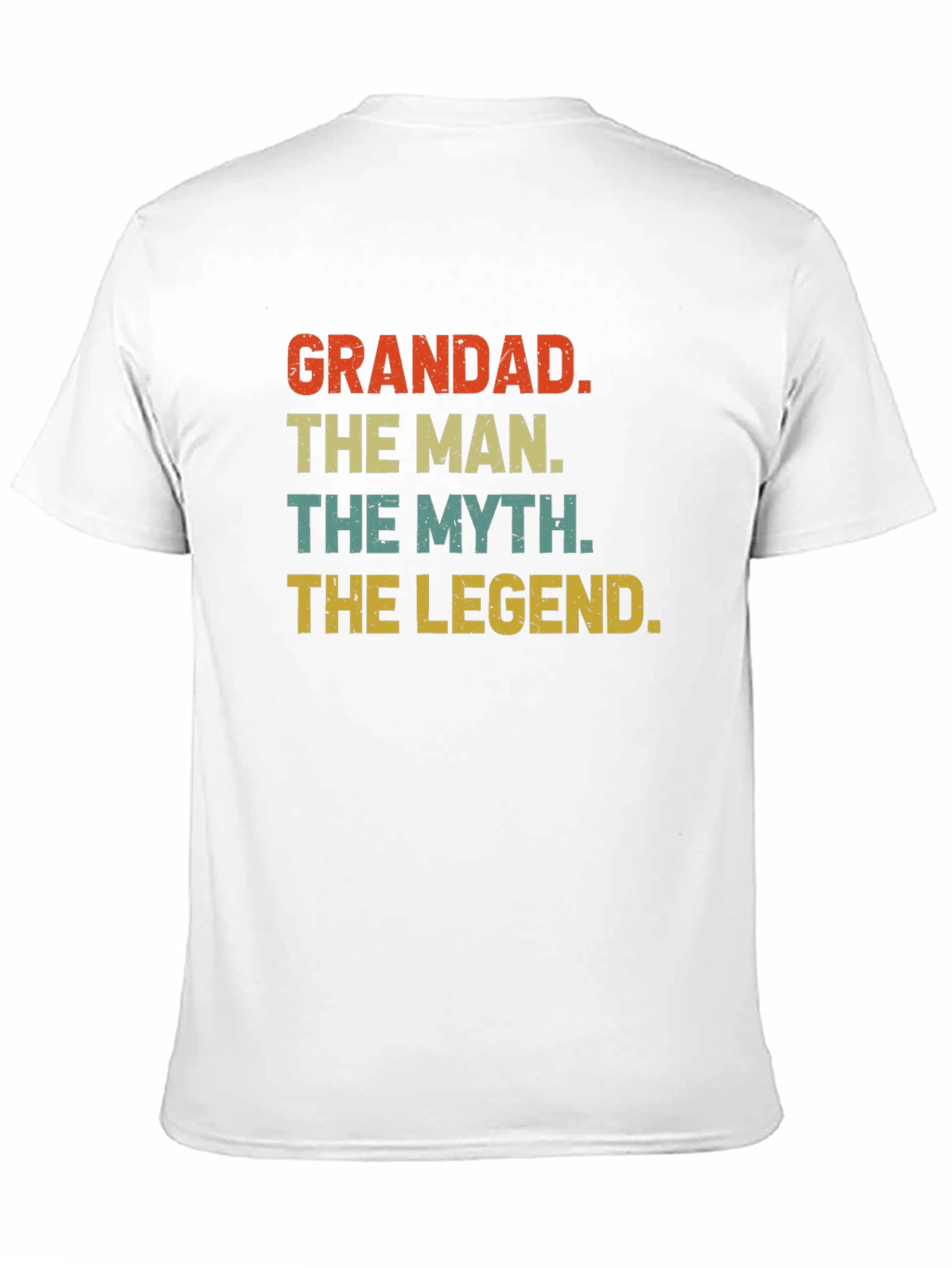 Grandad The Man The Myth The Legend Black T-Shirt