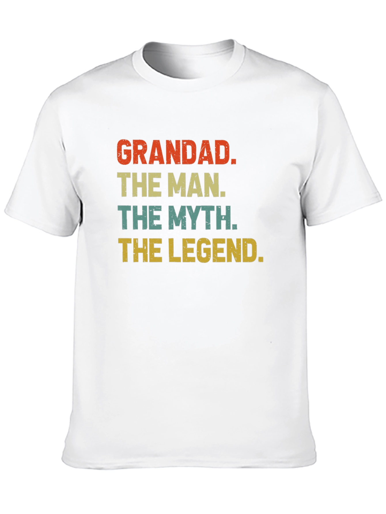 Grandad The Man The Myth The Legend Black T-Shirt