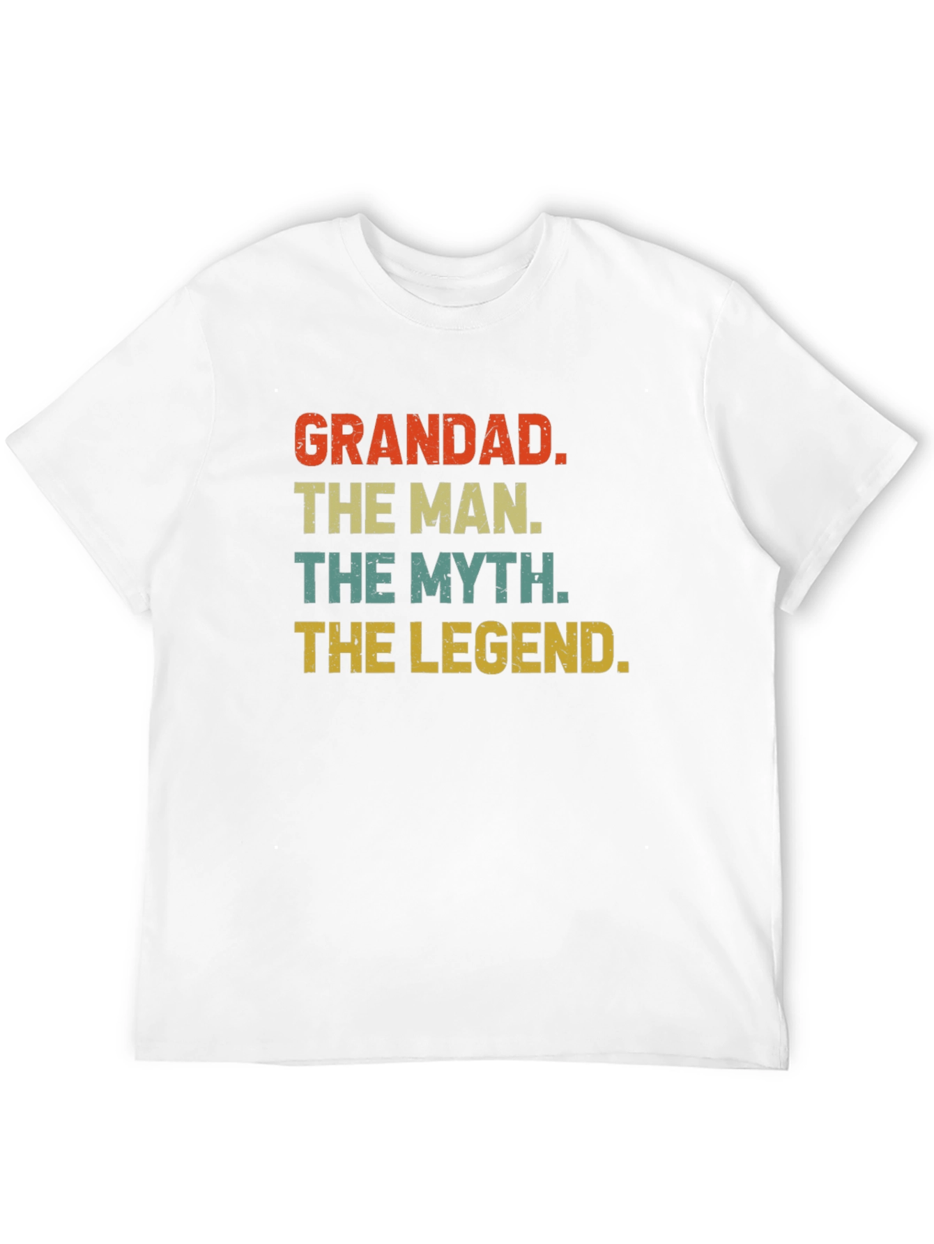 Grandad The Man The Myth The Legend Black T-Shirt