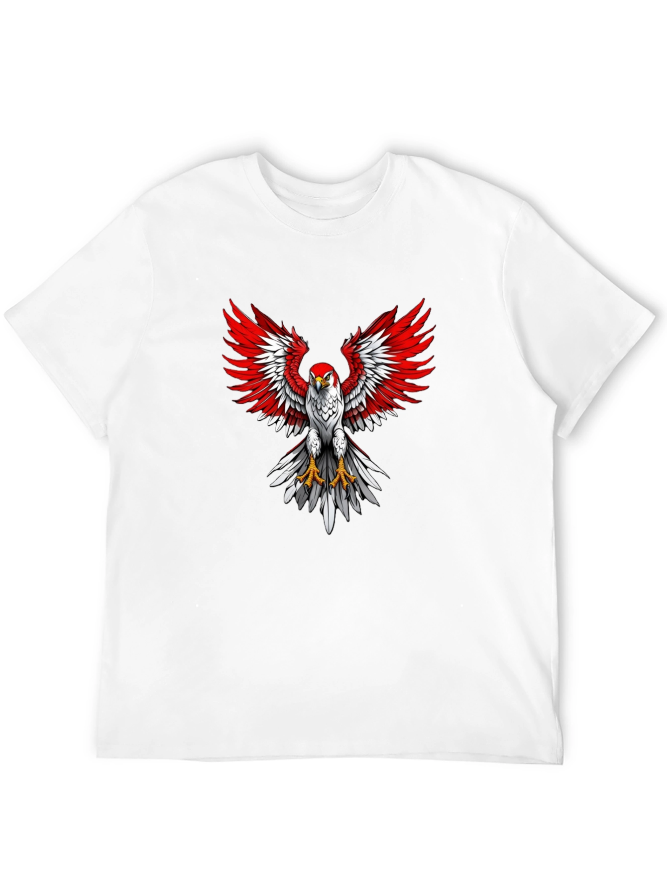 Eagle Graphic Print Crew Neck T-Shirt