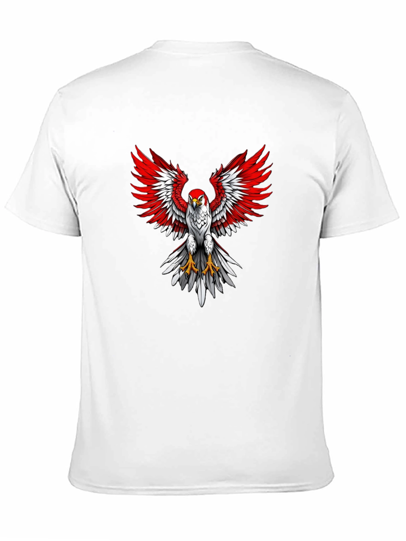 Eagle Graphic Print Crew Neck T-Shirt