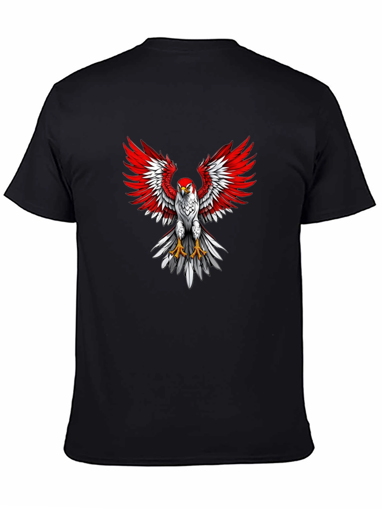 Eagle Graphic Print Crew Neck T-Shirt