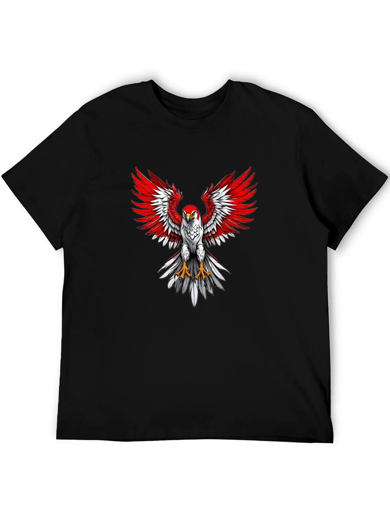 Eagle Graphic Print Crew Neck T-Shirt