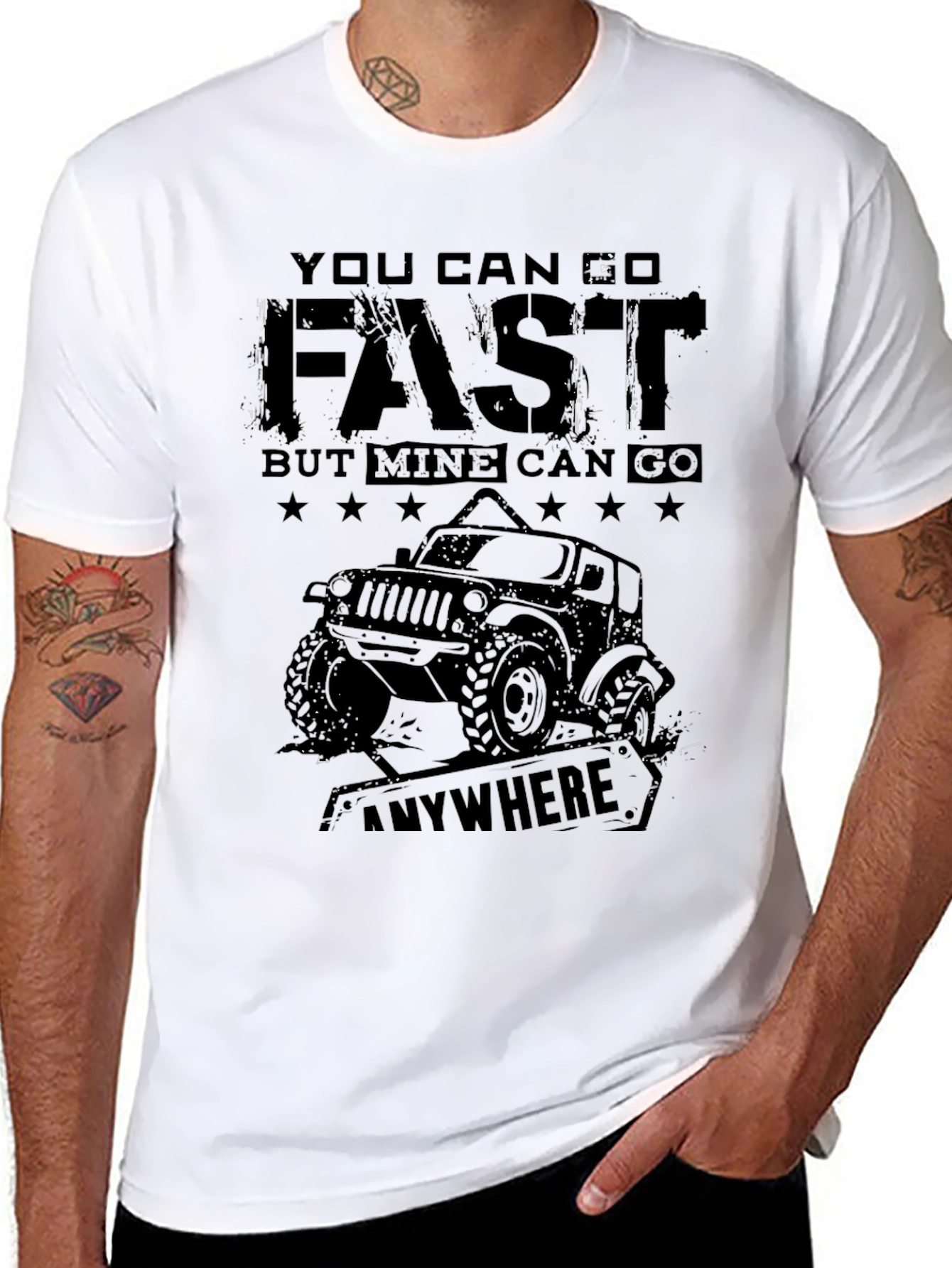 You Can Go Fast Off Road Jeep T-Shirt