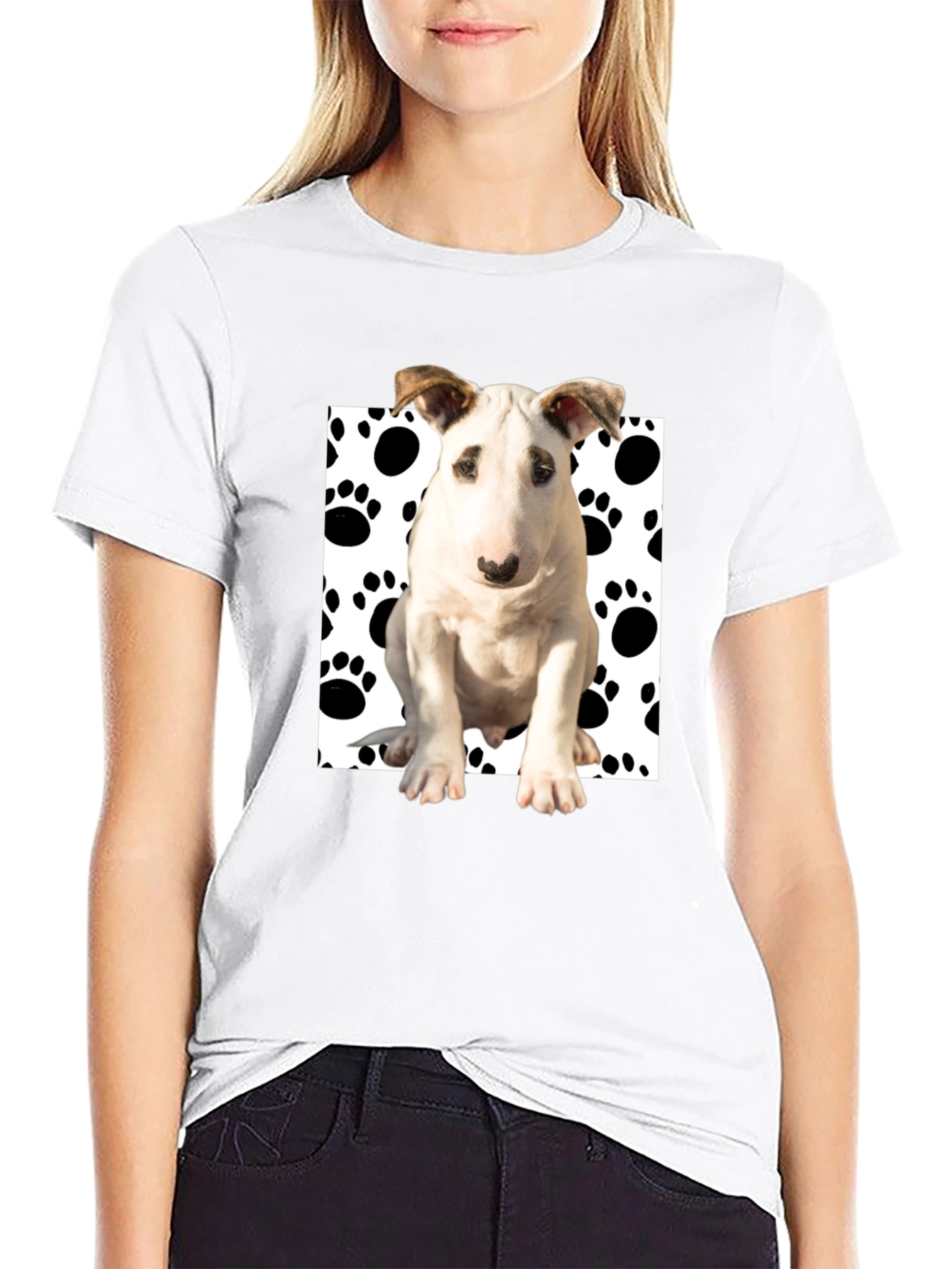 Dog Paw Print T-Shirt - Stylish & Fun!