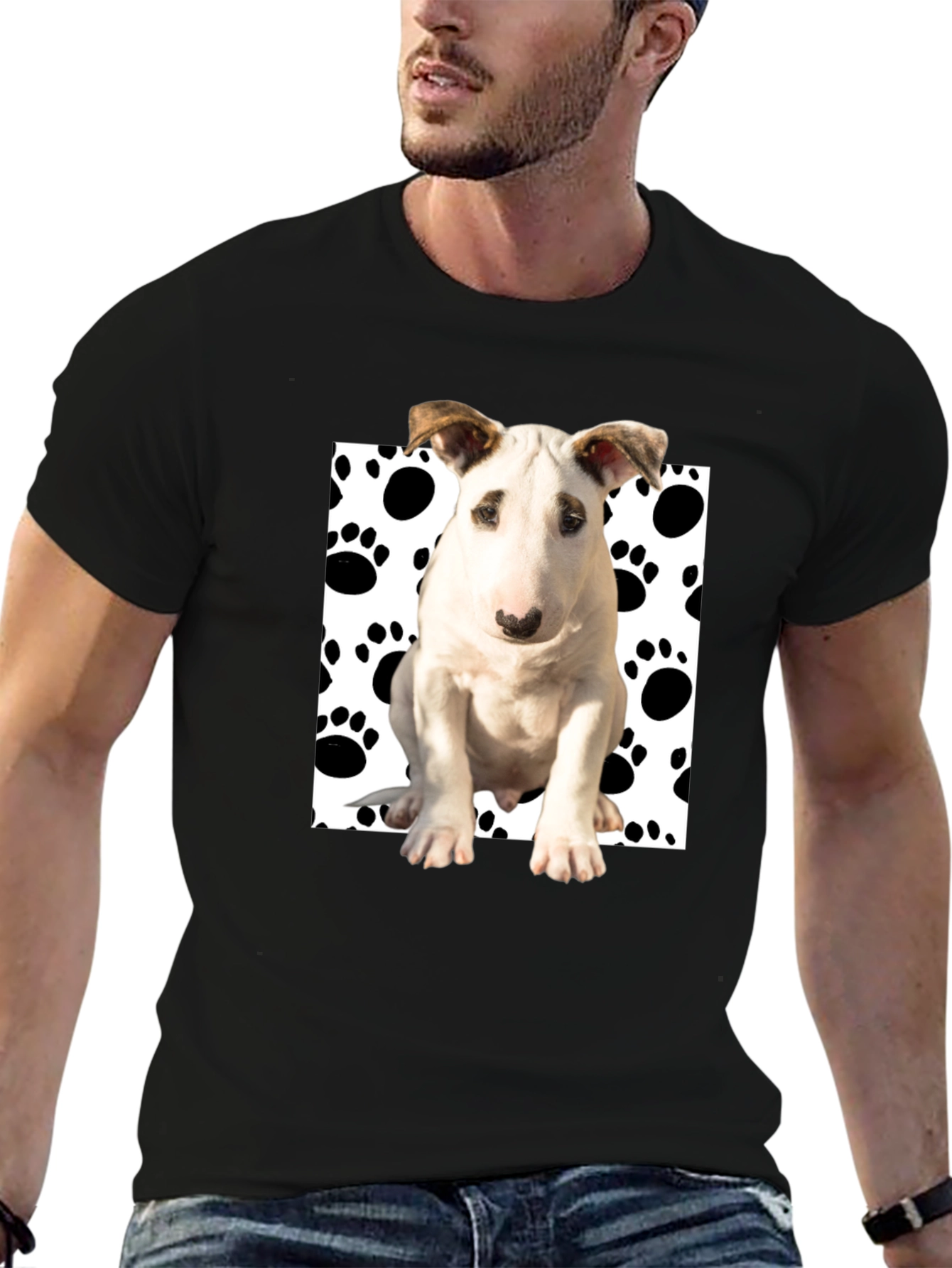 Dog Paw Print T-Shirt - Stylish & Fun!
