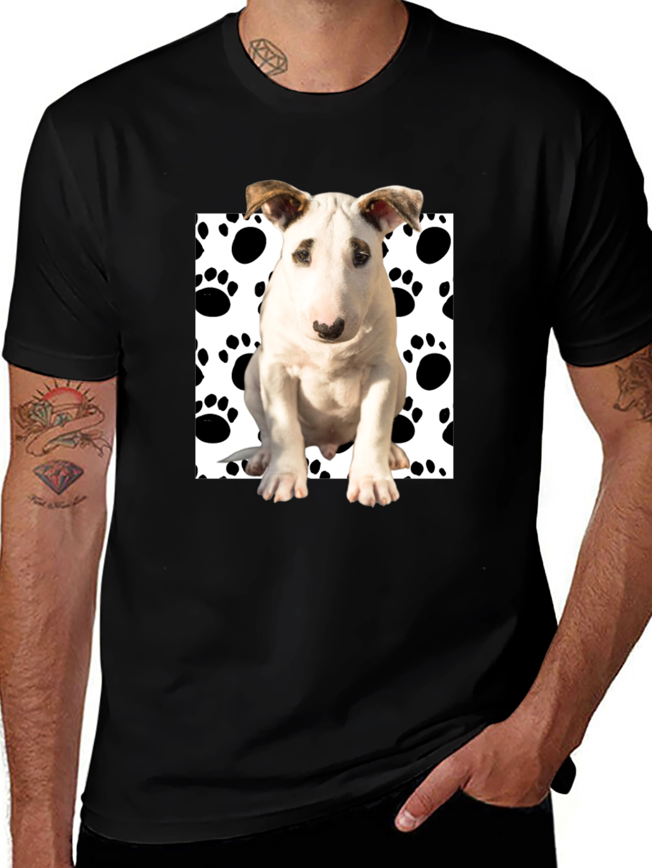 Dog Paw Print T-Shirt - Stylish & Fun!