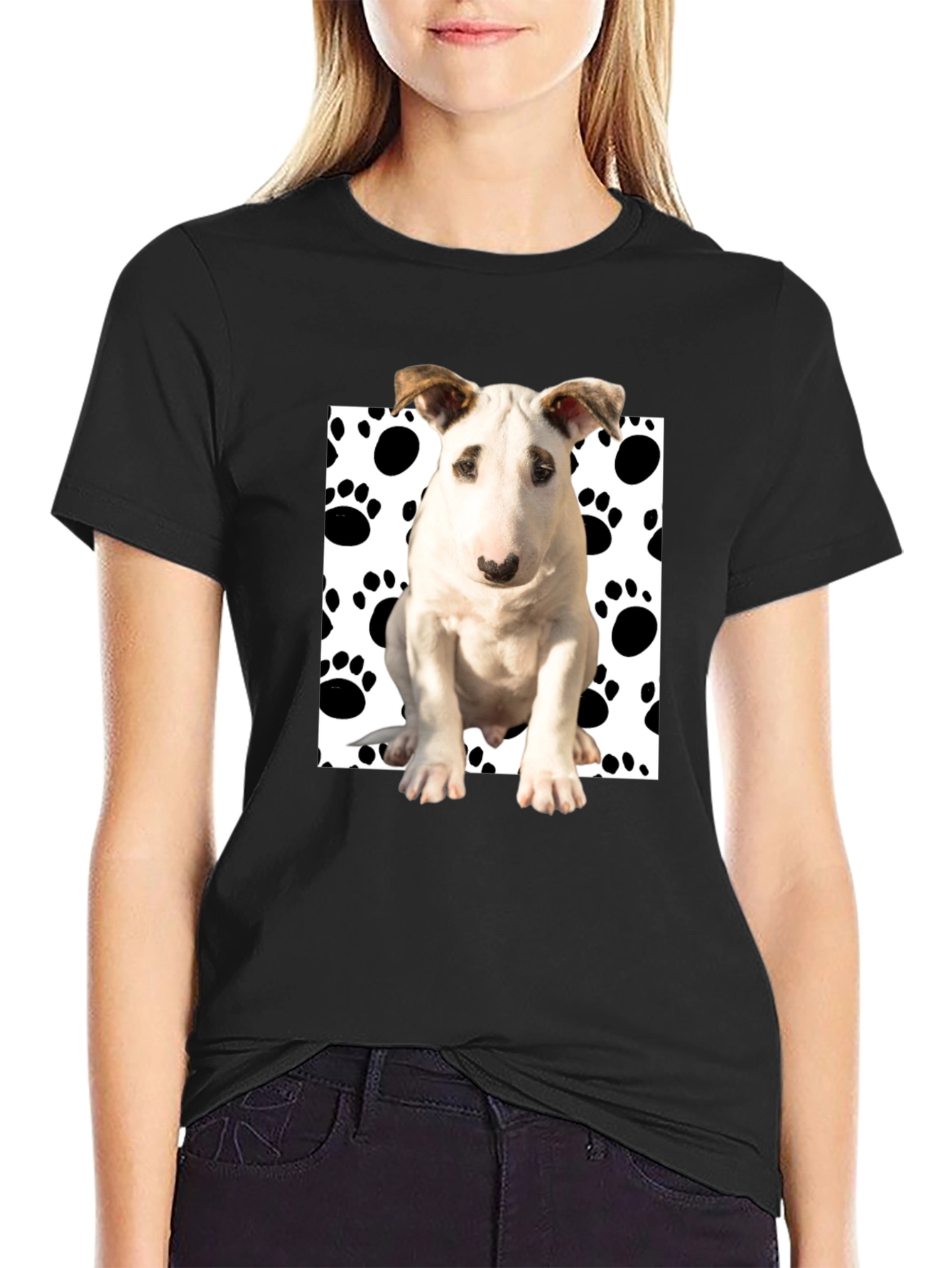 Dog Paw Print T-Shirt - Stylish & Fun!