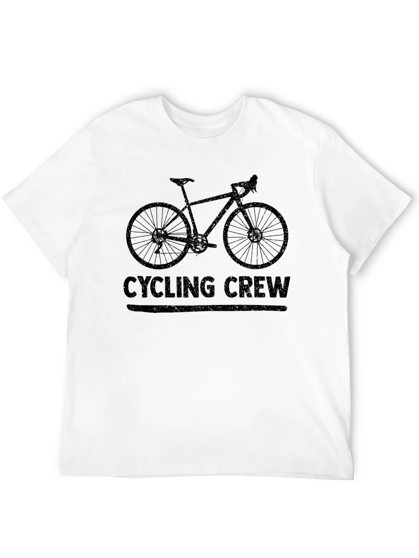 Cycling Crew Black Graphic Tee Shirt