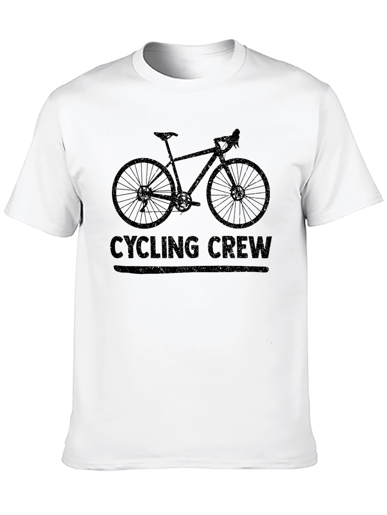 Cycling Crew Black Graphic Tee Shirt