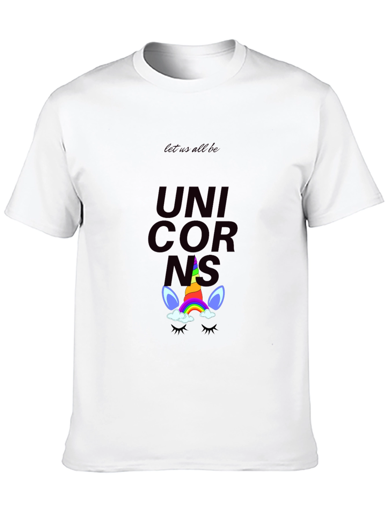 Unicorns Graphic Tee - Black